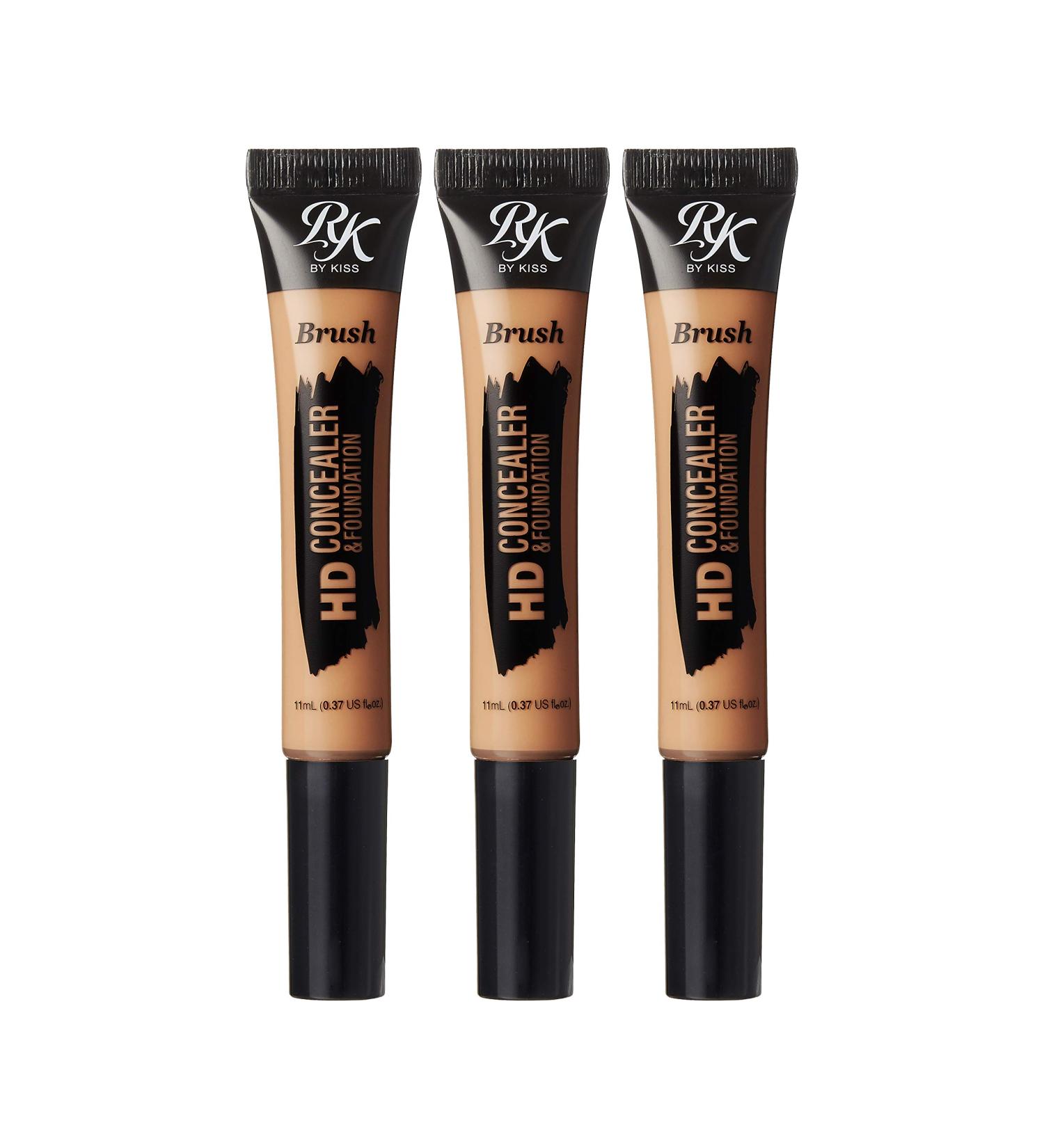 Ruby Kisses HD Brush Concealer & Foundation 3 Pack (Fawn) - Flawless Coverage Bundle - Buy Online on SooperMarket.com