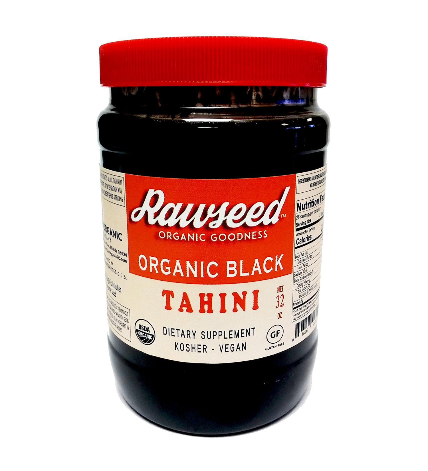 Rawseed Organic Black Tahini 32 oz Vegan - Gluten Free - Non Gmo