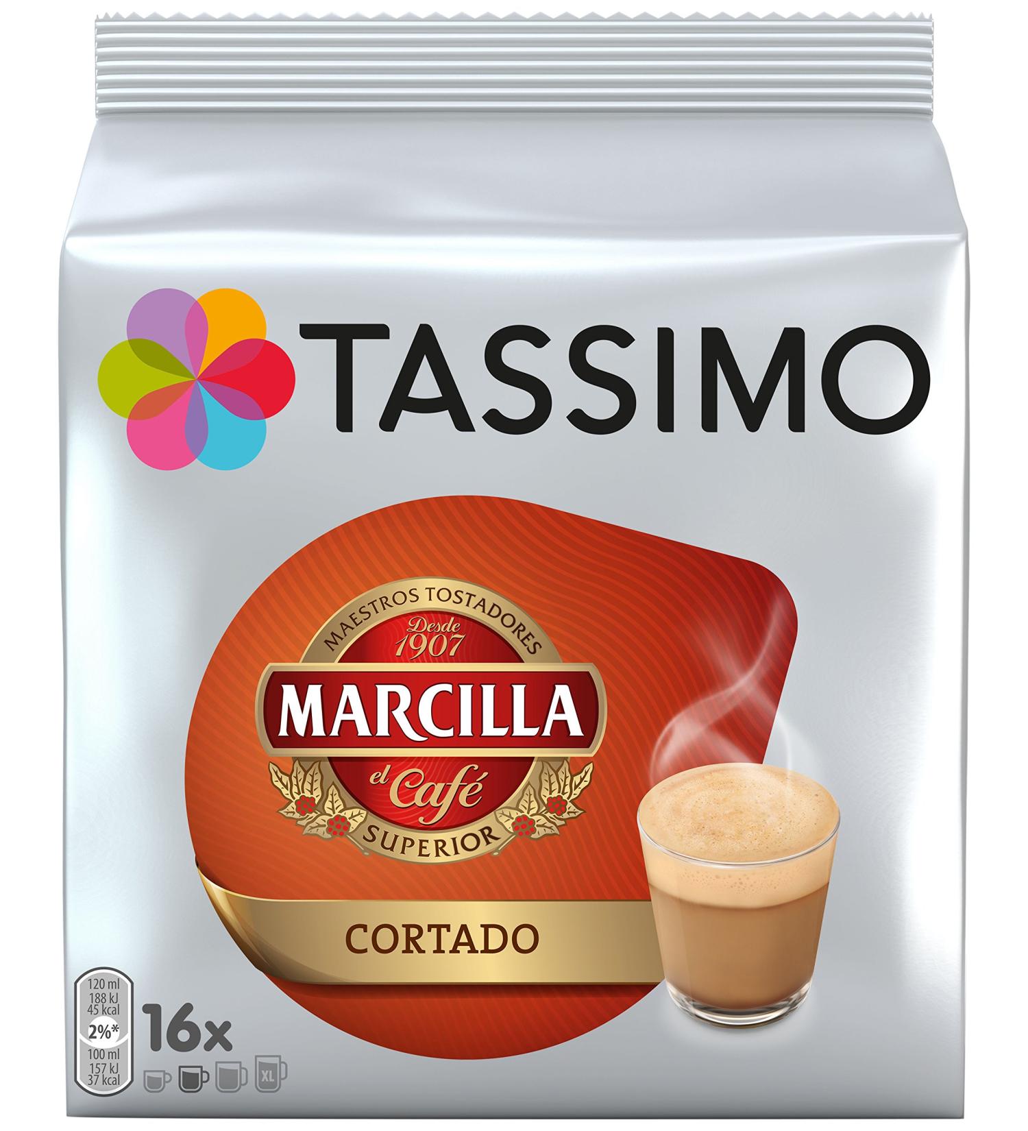 Caf Cortado Tassimo Marcilla 16 C psulas - Buy Online on SooperMarket.com