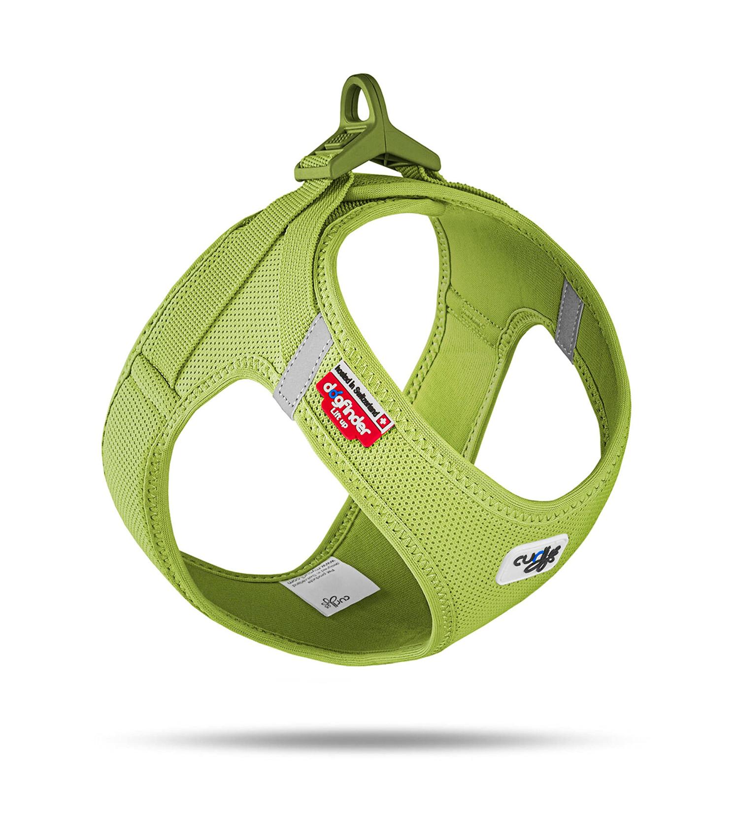 Buy Curli Clasp Air-Mesh Vest Harness in Lime Green - Lightweight & Comfortable for Pets - International Shipping Available - Buy Online on SooperMarket.com