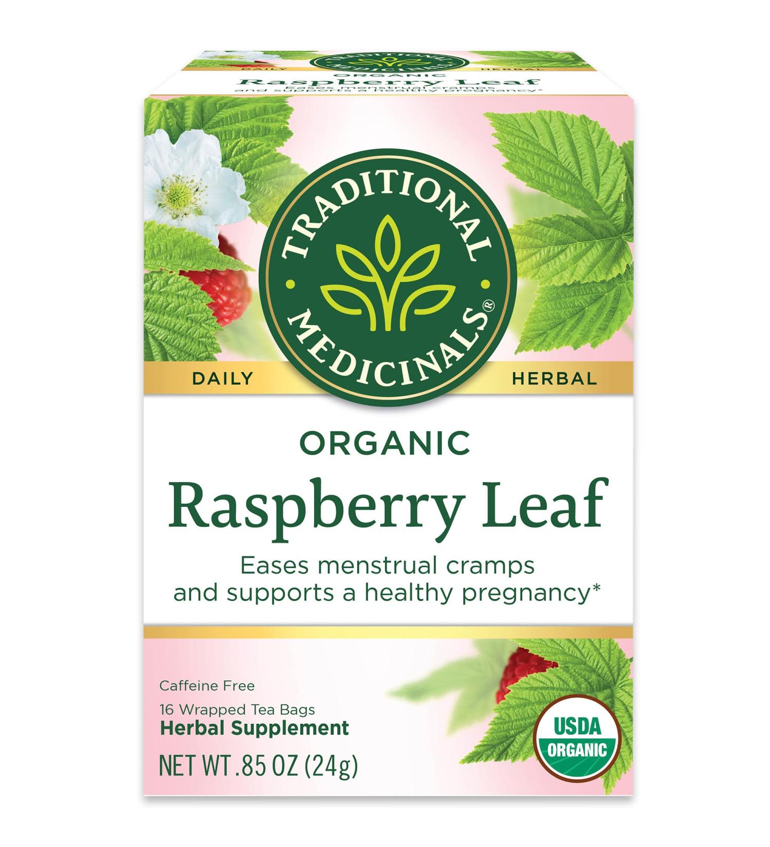 Traditional Medicinals Organic Raspberry Leaf Tea - 32 Tea Bags (Pack of 2) - Buy Online on SooperMarket.com