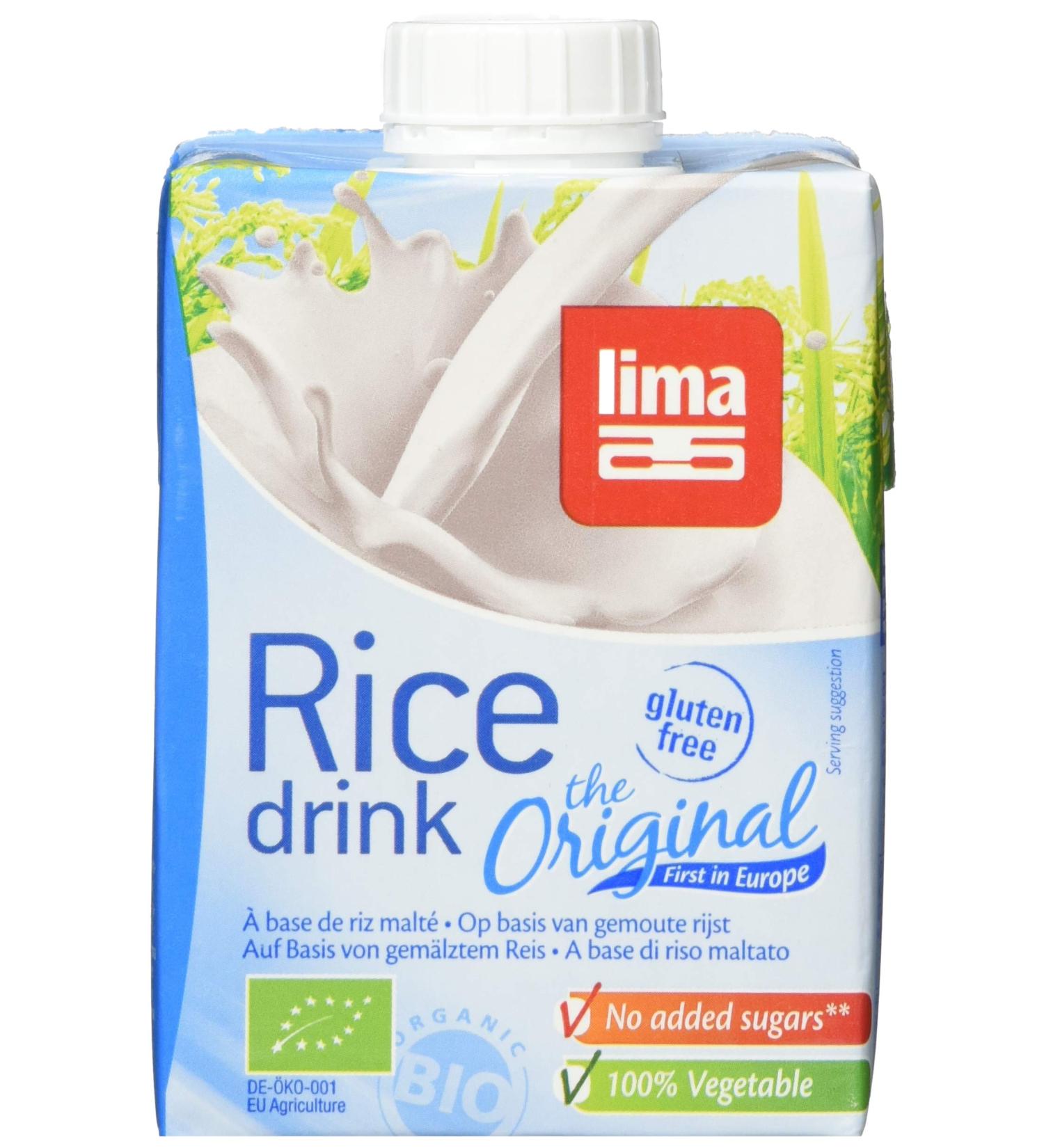 LIMA Rice Drink Original - Pack of 10 (10 x 500g) | Dairy-Free & Vegan Milk Alternative | International Shipping Available - Buy Online on SooperMarket.com