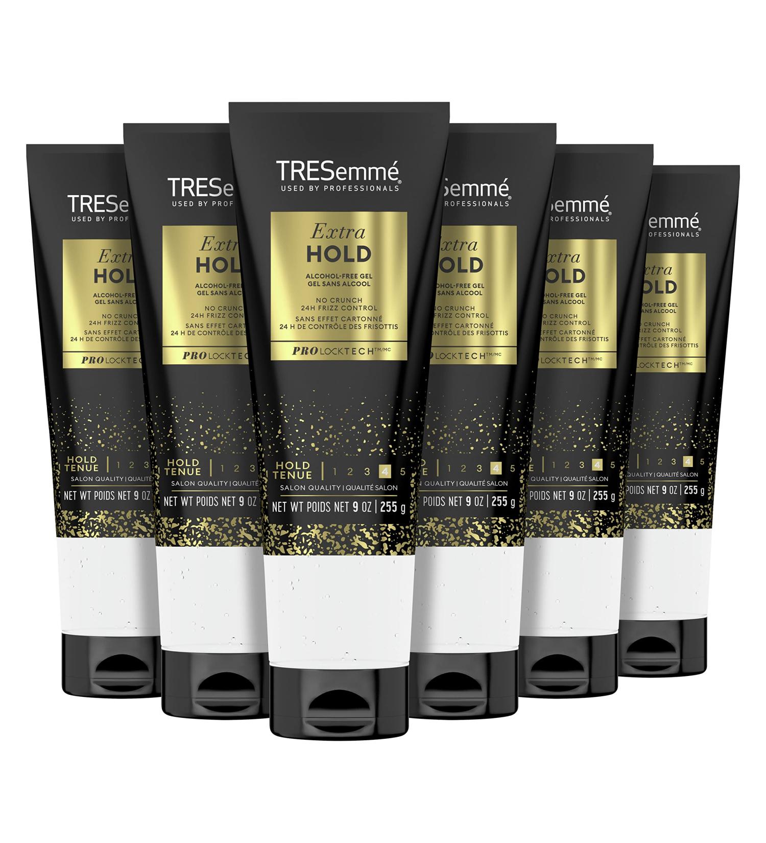 TRESemm Extra Hold Hair Gel 9 oz Pack of 6 - Alcohol-Free for 24-Hour Frizz Control - Rose Scented - Buy Online on SooperMarket.com