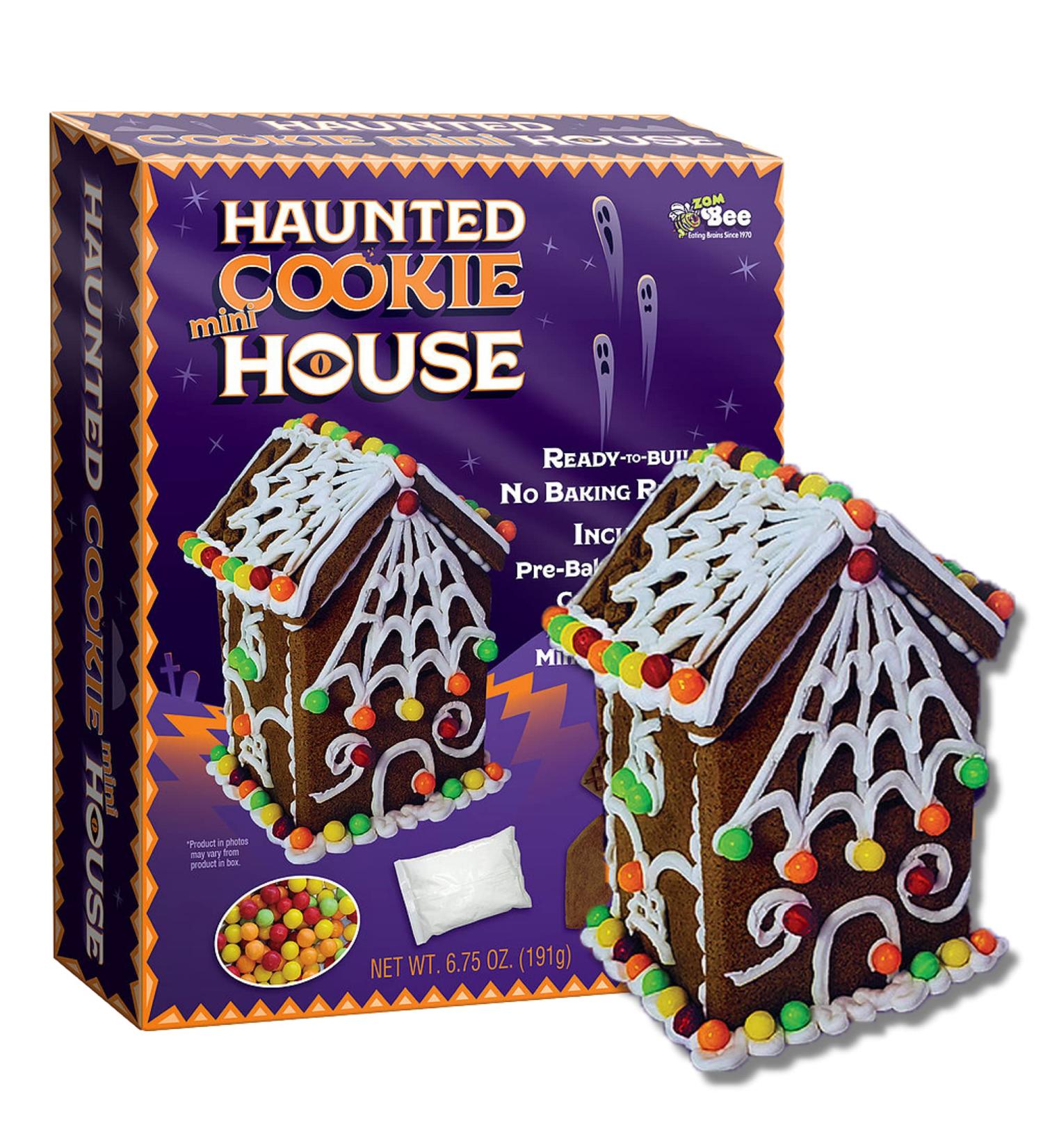 Mini Halloween Gingerbread Haunted House Kit - DIY Edible Decorations for Seasonal Crafts - 4x3 Inches - Buy Online on SooperMarket.com