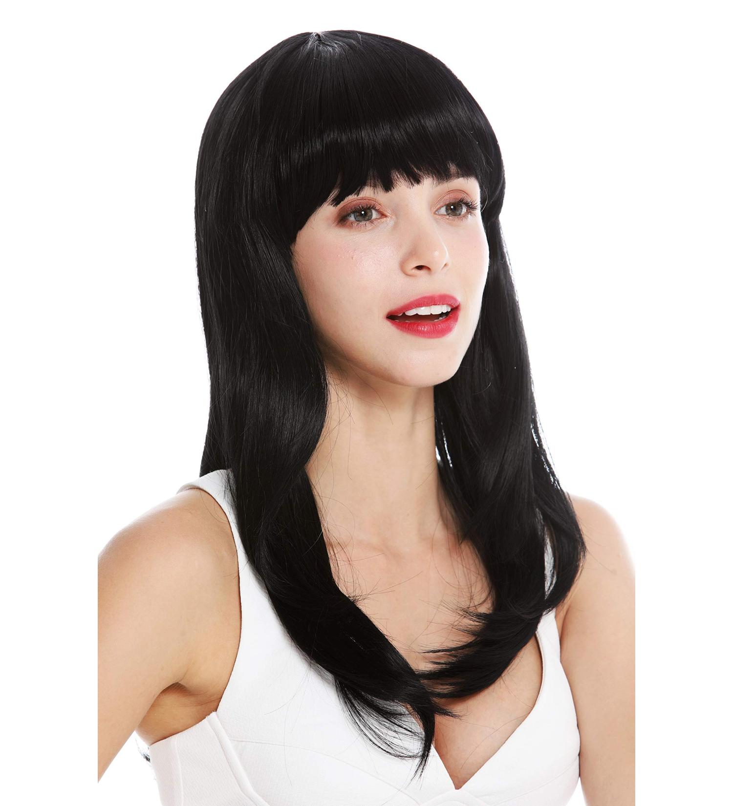 WIG ME UP 3268-1 Black Long Straight Wig for Women | Slightly Layered Bangs - Shop Internationally - Buy Online on SooperMarket.com