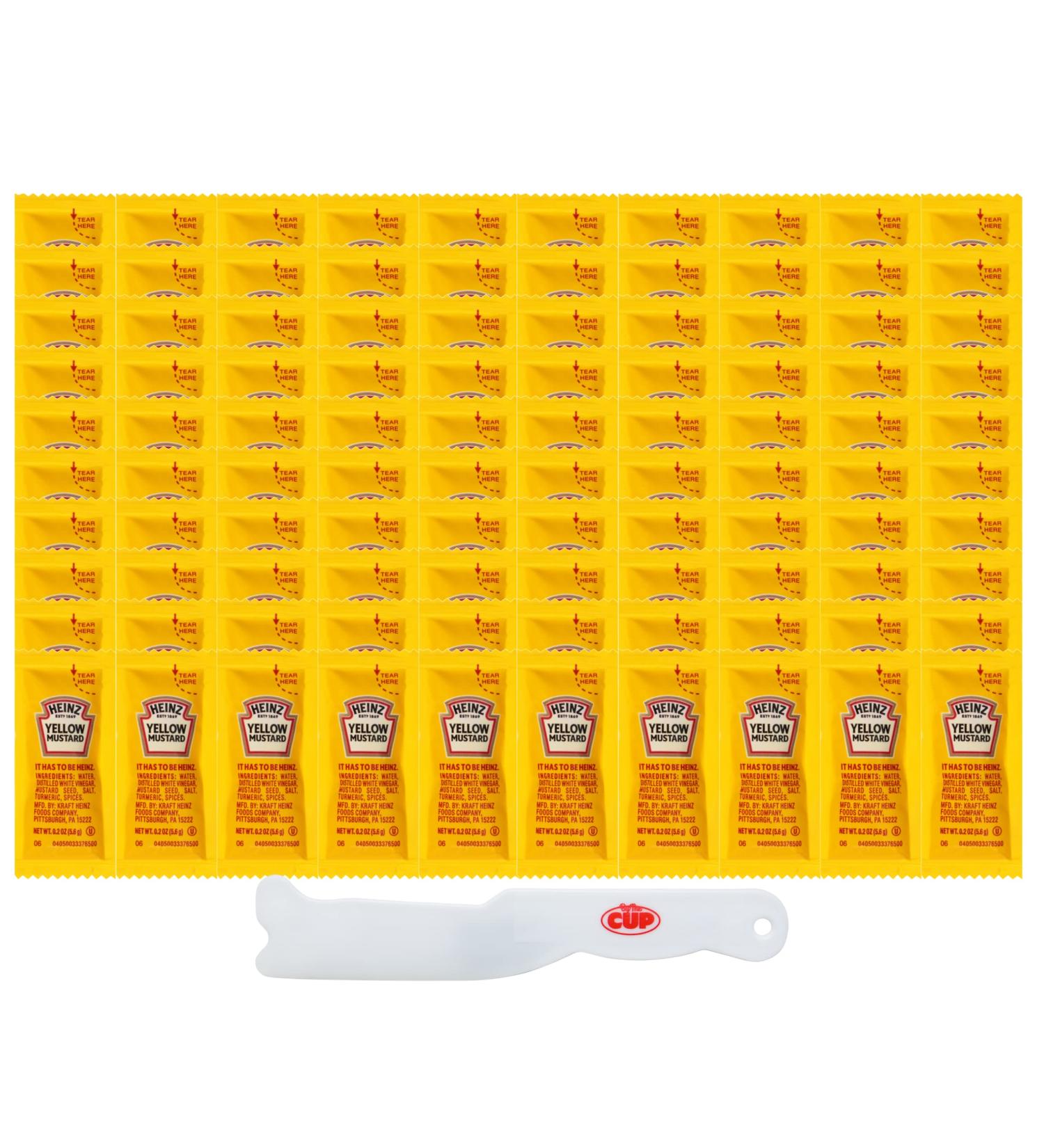 Heinz Mustard Single Serve Packets 100 Count with Spatula Knife - Buy Online on SooperMarket.com