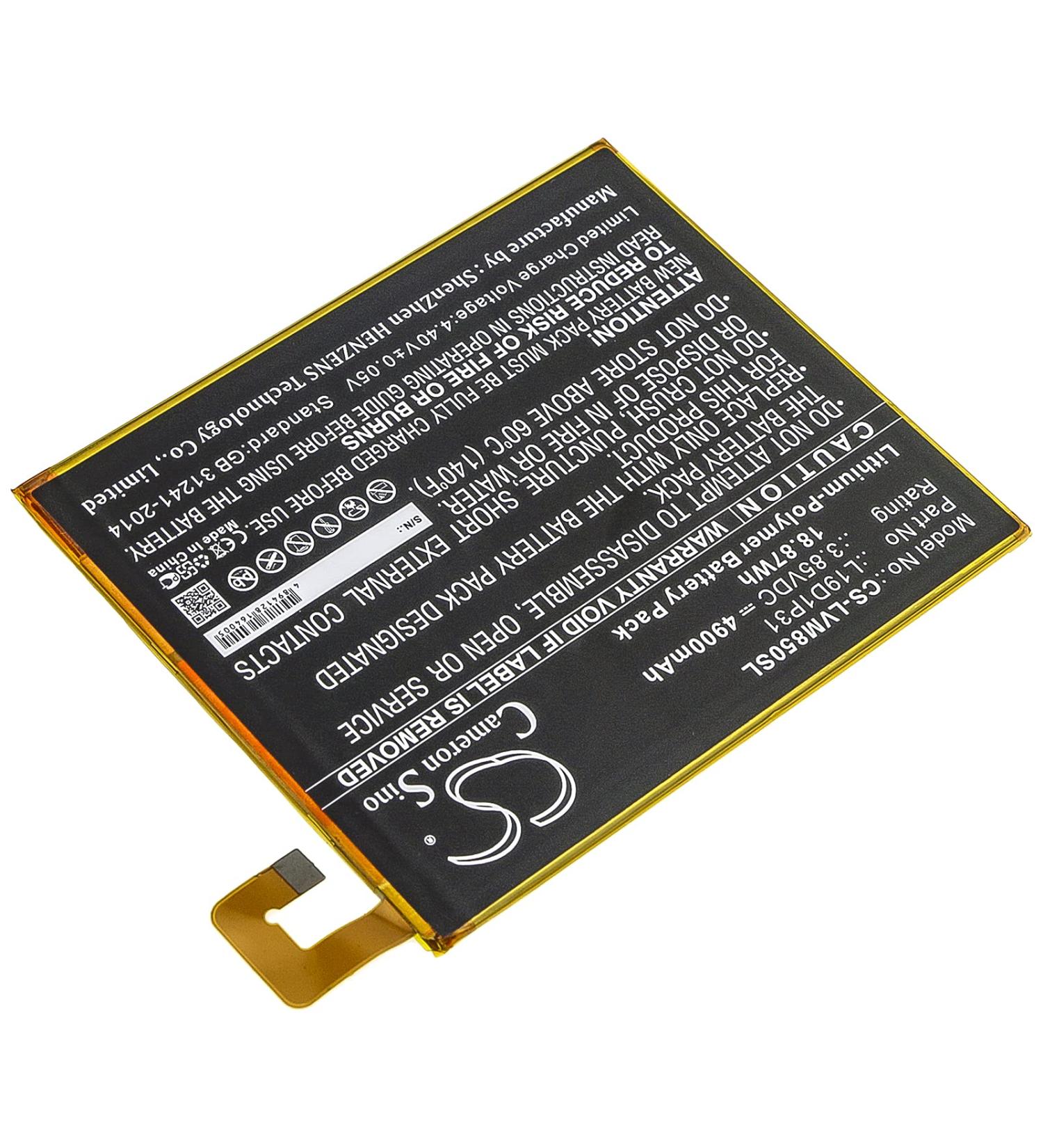 Buy BWXY Compatible Replacement Battery L19D1P31 for Tab M8 TB8505F - 4900mAh | Fast International Shipping - Buy Online on SooperMarket.com