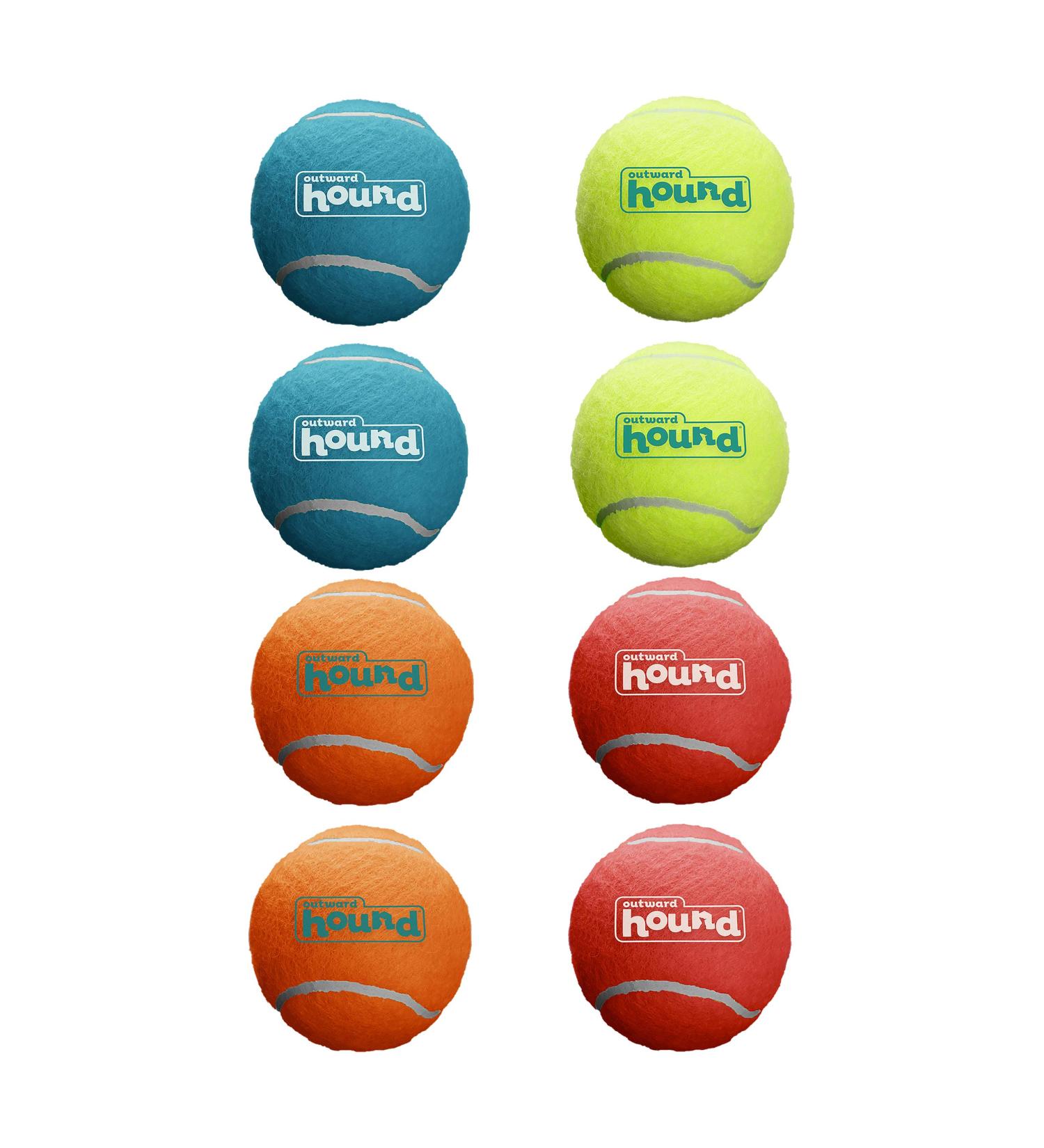 Outward Hound 8-Pack Squeaker Ballz Tennis Toys for Dogs | Small Squeaker Balls for Fetching | Interactive Dog Toys - Buy Online on SooperMarket.com