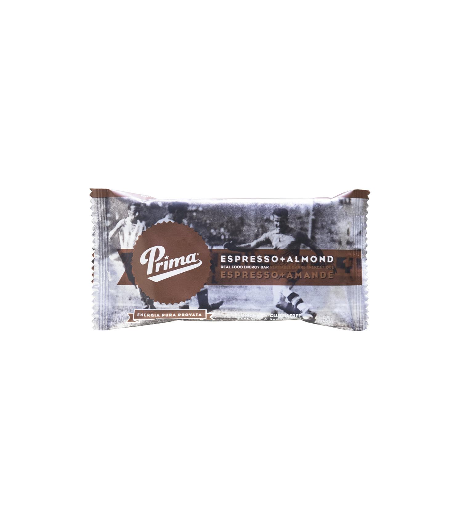 Prima Real Food Energy Bar Espresso Almond Bar 54g Espresso 54 gram - Buy Online on SooperMarket.com