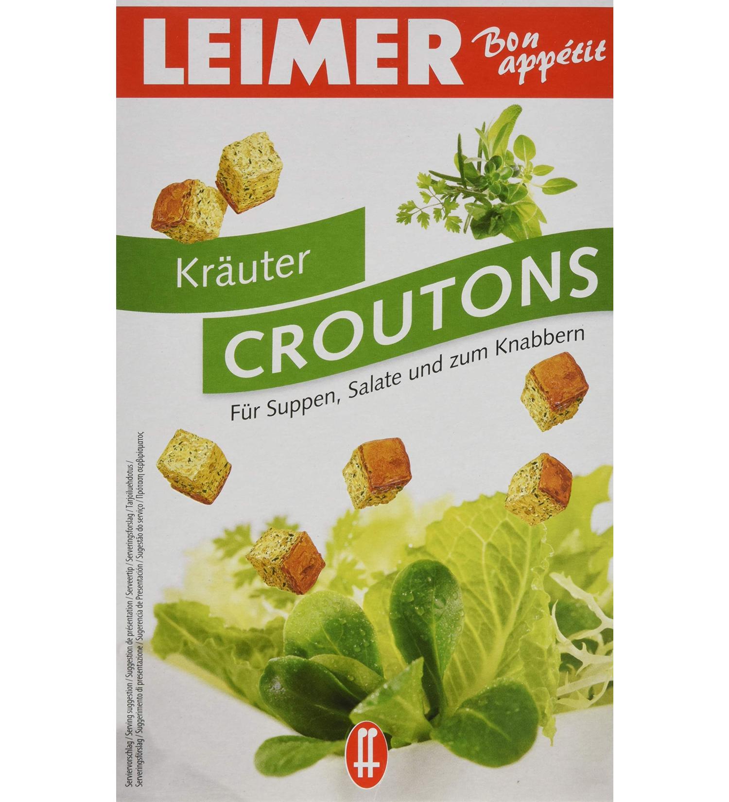 Leimer Croutons Herbs - Pack of 5 (5 x 100g) | Premium International Shipping - Buy Online on SooperMarket.com