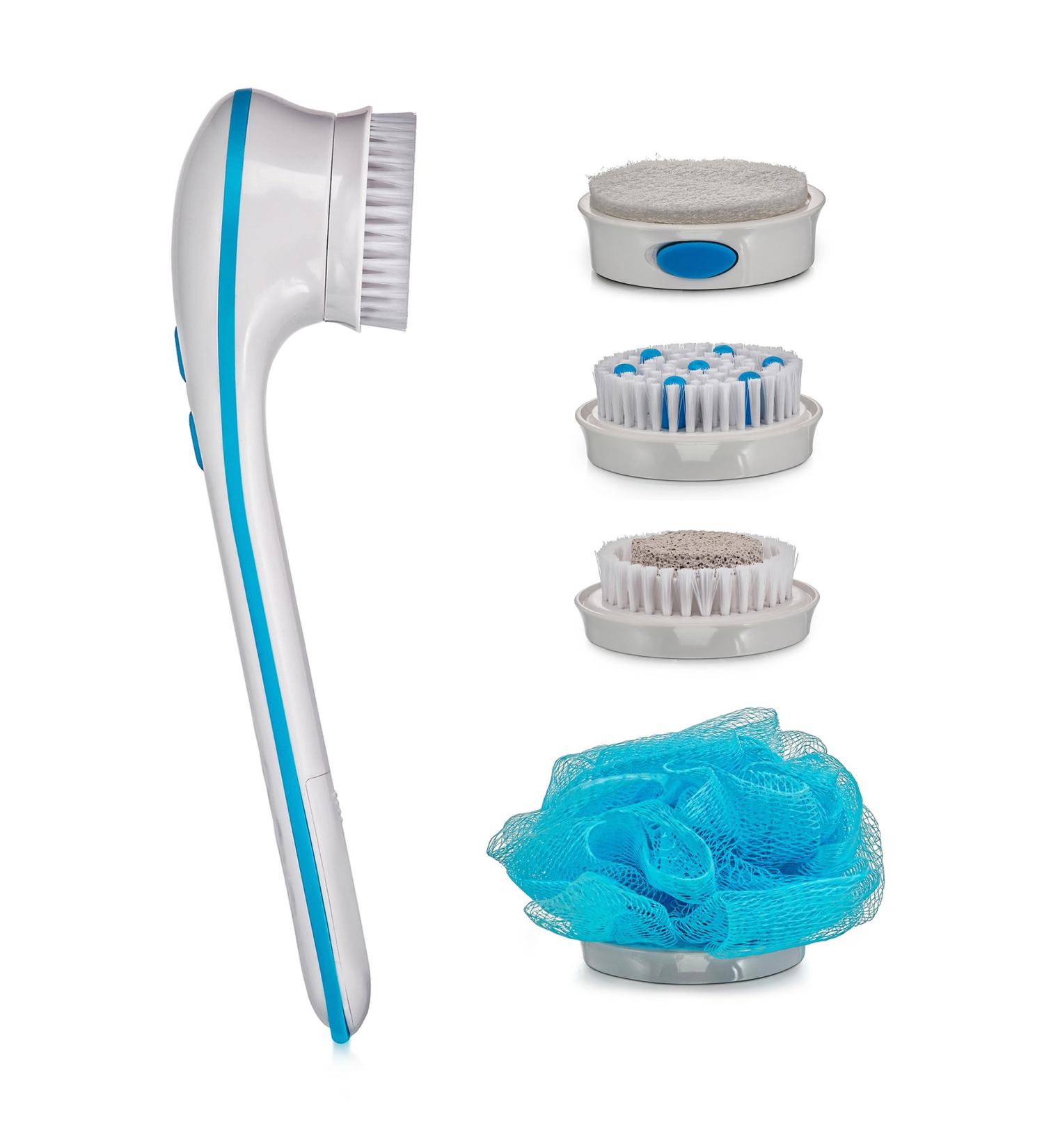 Spin Spa Body Brush with 5 Attachments - Exfoliating Shower Brush for Smooth Skin - Buy Online on SooperMarket.com