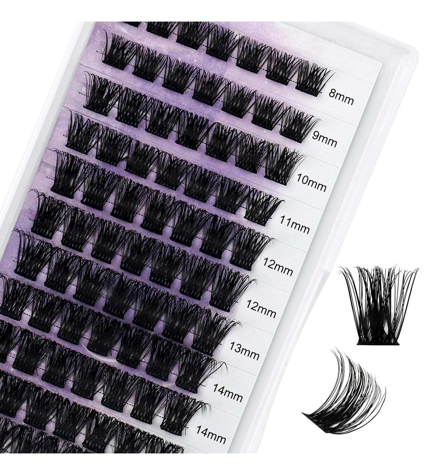 D Curl 0.07mm 8-16mm Mix Cluster Lashes | Soft & Wispy DIY Extensions | Wide Stem Individual Eyelashes - XHFD-C3-0.07-D-816 - Buy Online on SooperMarket.com