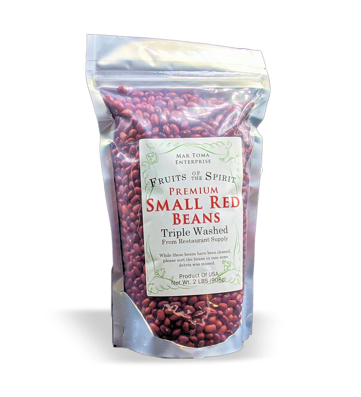FOTS Small Red Beans Dry - 2 Pounds | Perfect for Louisiana Style Recipes | Fruits Of The Spirit Brand - Buy Online on SooperMarket.com
