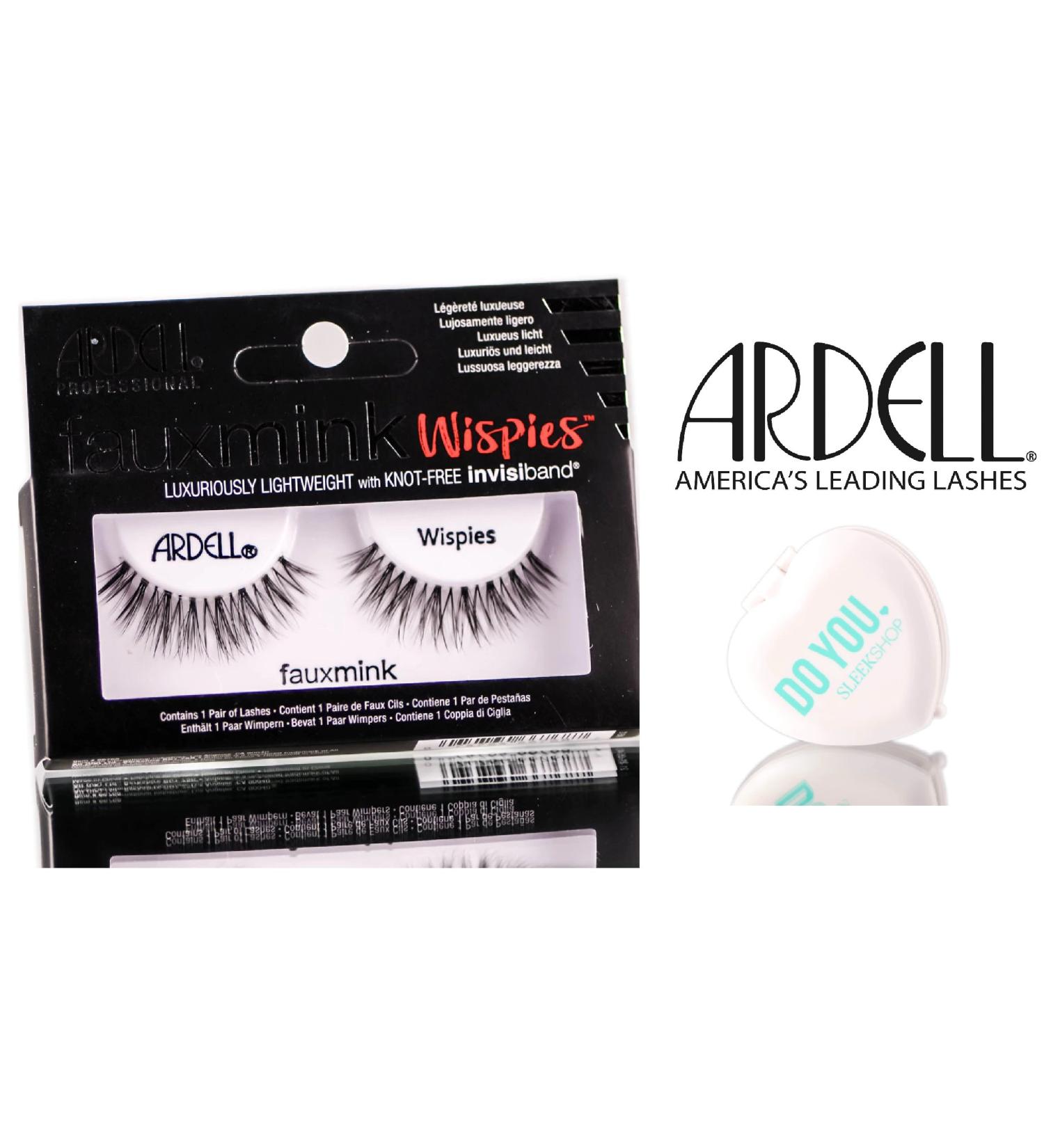 Ardell Professional Faux Mink Designer Lash Collection (with Sleek Compact Mirror) (Wispies)