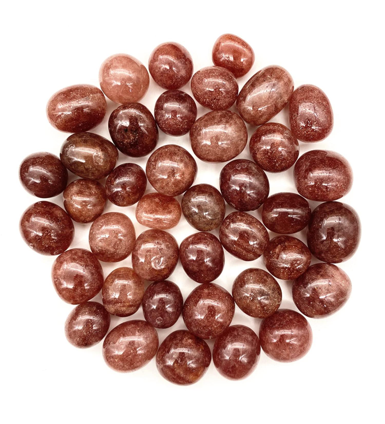 100g Natural Red Quartz Crystal Gemstones Gem Home Furnishing Decoration Natural Stone - Buy Online on SooperMarket.com