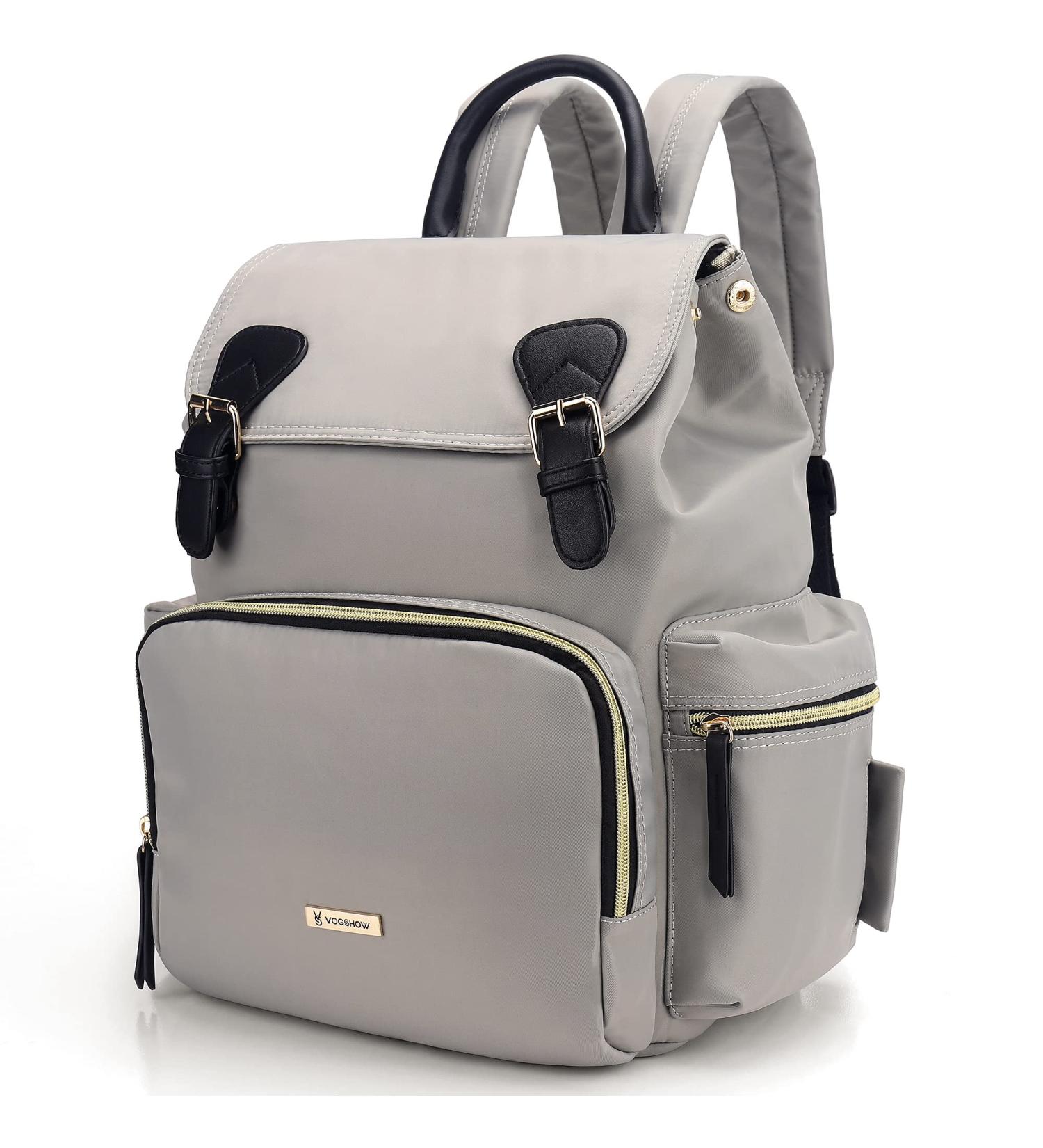 VS VOGSHOW Diaper Bag Backpack: Stylish & Durable Gray Maternity Nappy Bag - Buy Online on SooperMarket.com