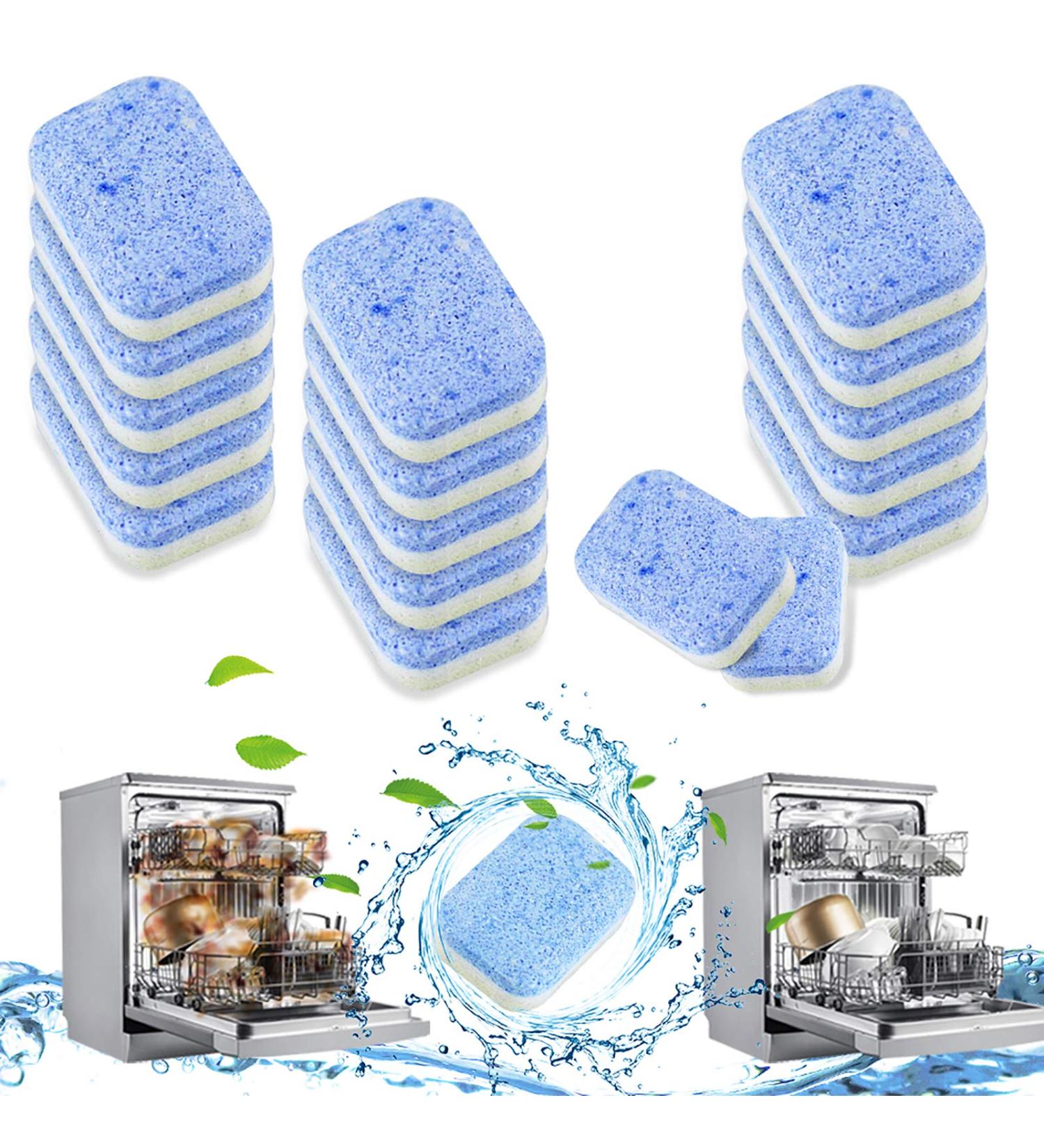 16 Tablet Dishwasher Cleaner: Deodorizer & Descaler for Kitchen Efficiency - Buy Online on SooperMarket.com