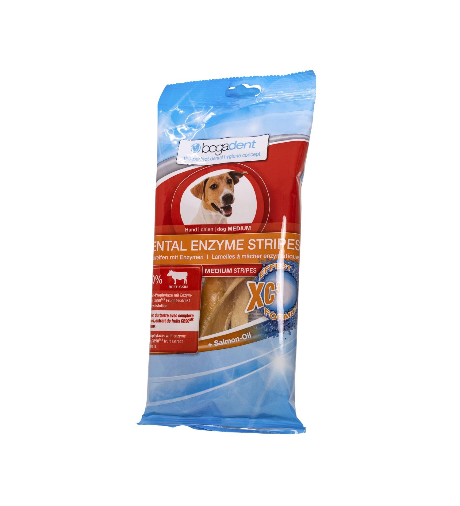 Bogadent Dental Enzyme Stripes for Medium Dogs - 100g Pack | Premium Dental Care for Healthy Teeth - Buy Online on SooperMarket.com