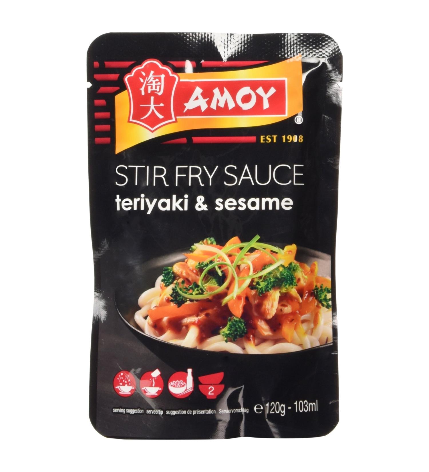 Amoy Teriyaki and Sesame Seeds Stir Fry Sauce 120g - Buy Online on SooperMarket.com