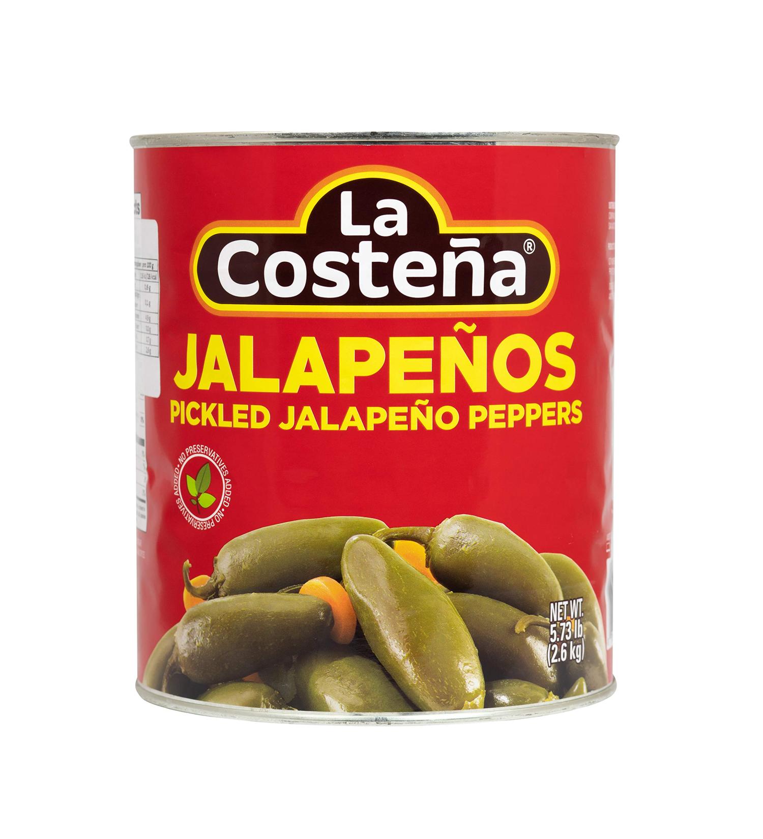 La Costena Pepper Jalapeno Whole #10 93oz - Authentic Mexican Flavors | Buy Online - Buy Online on SooperMarket.com