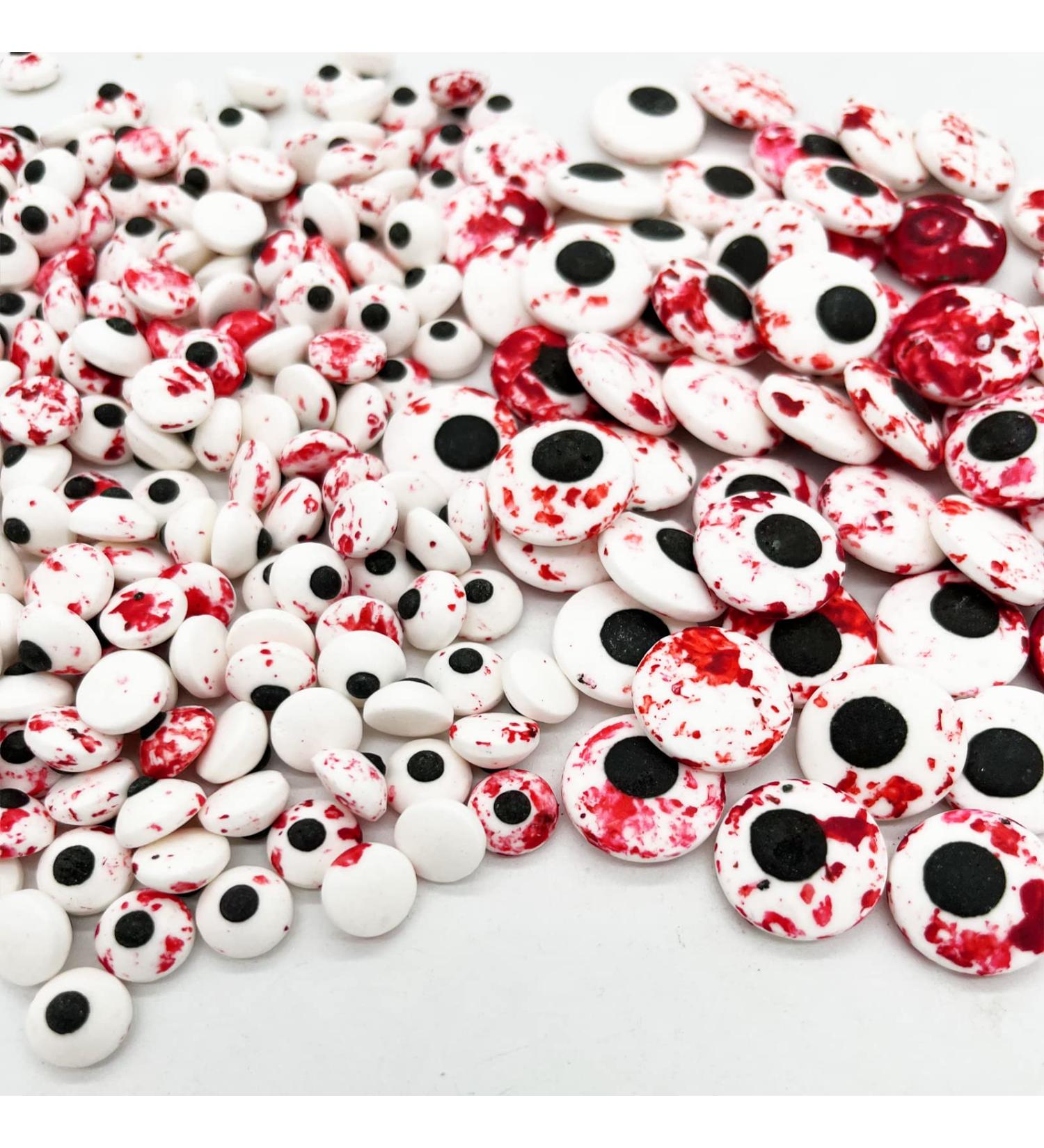 Weraru Bloody Red Eyeball Candy Cake Toppers - Halloween & Christmas Party Decorations - 6.8oz (Mixed Sizes) - Buy Online on SooperMarket.com