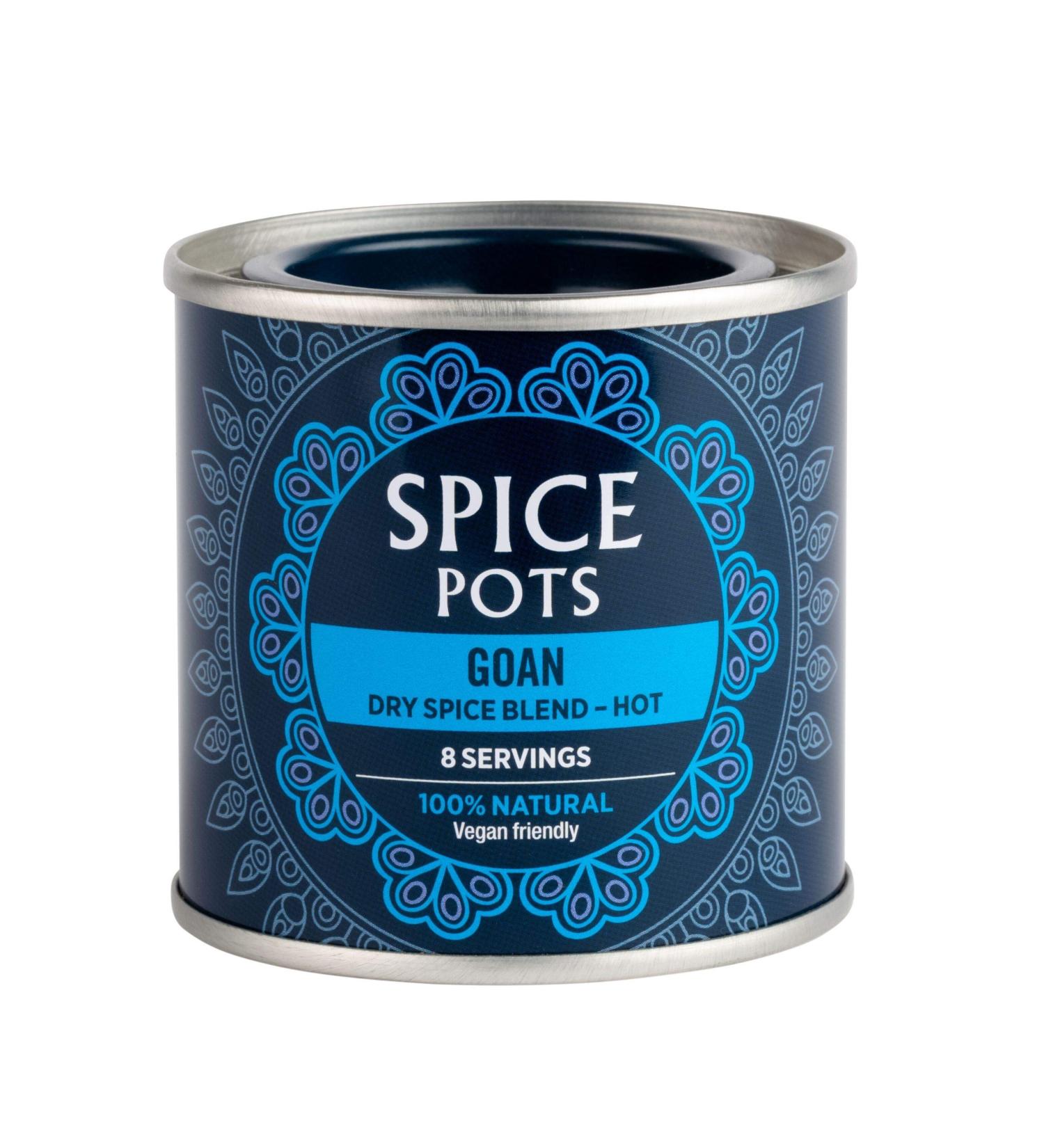 Spice Pots Goan Powder - 100% Natural & Vegan Curry Blend - 40g Pot (8 Servings) - Buy Online on SooperMarket.com