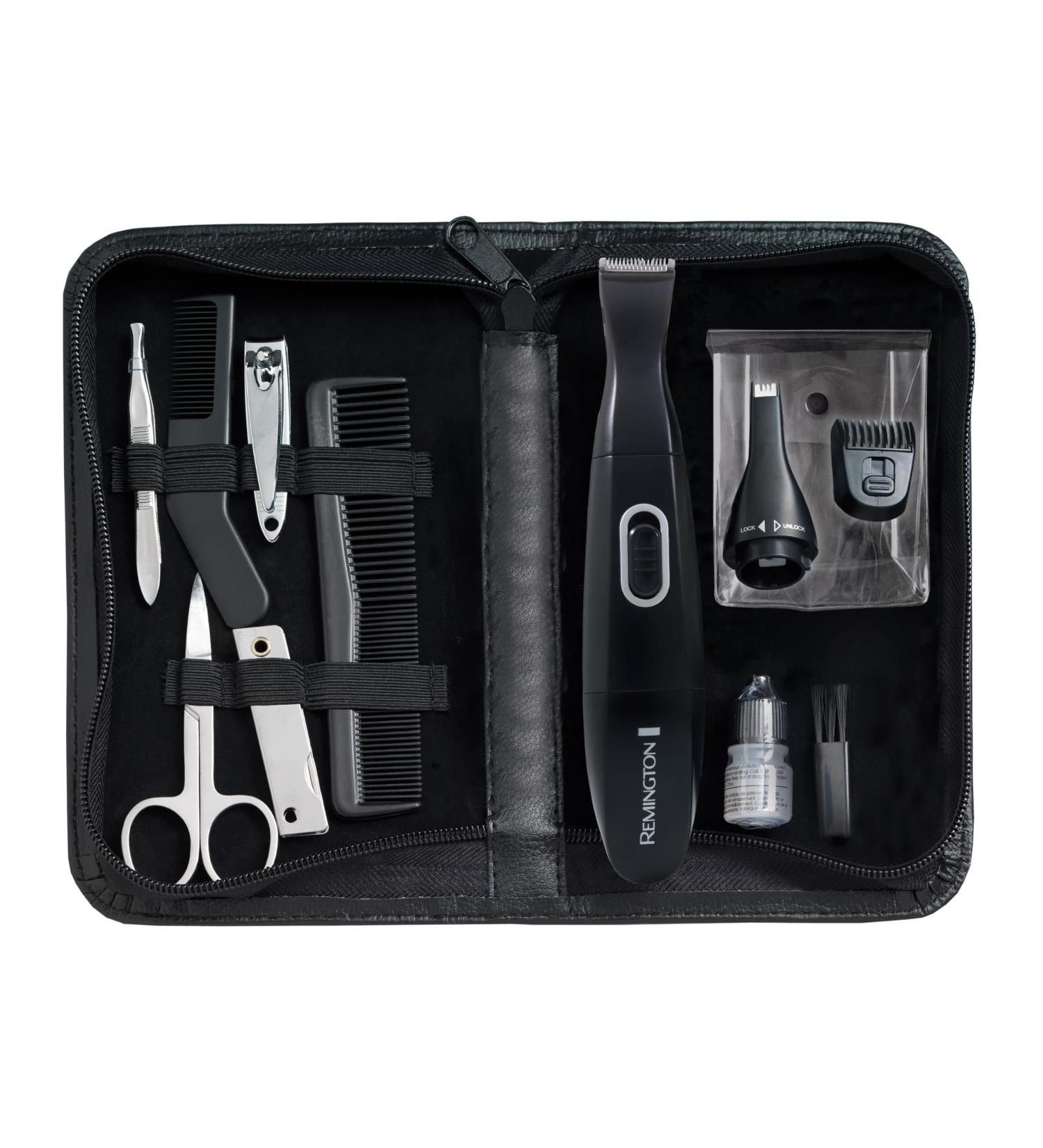 Remington Precision Grooming Travel Kit - Compact & Stylish Grooming Solution for Men - International Shipping Available - Buy Online on SooperMarket.com