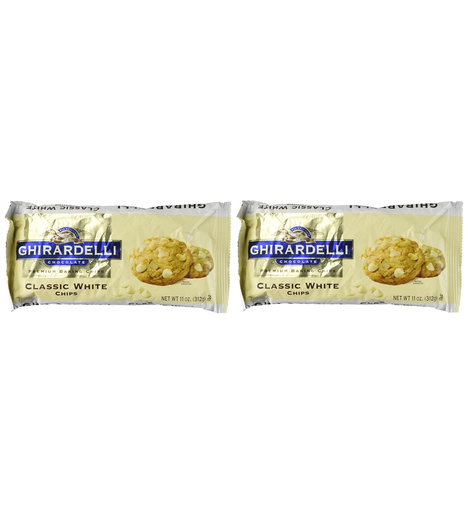 Ghirardelli Classic White Chocolate Chip 11 oz 2 pk - Premium Quality Chips for Baking and Snacking - Buy Online on SooperMarket.com