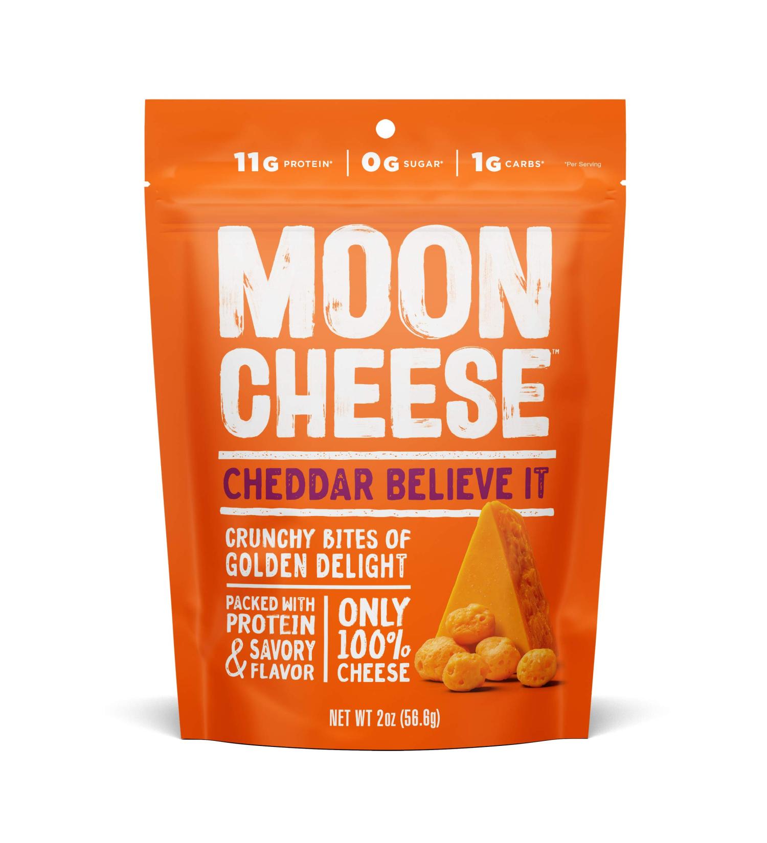 Moon Cheese Cheddar - 2 oz | 100% Natural Cheese Snack - Buy Online on SooperMarket.com