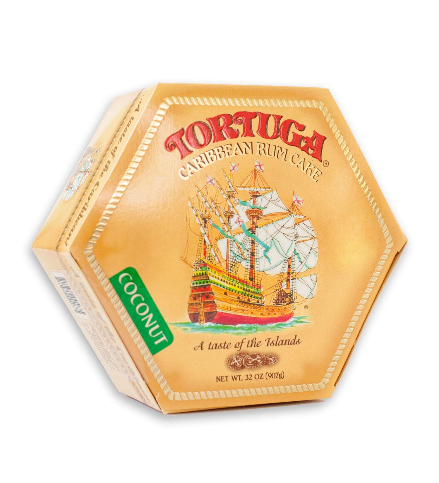 TORTUGA Caribbean Coconut Rum Cake - 32 oz | Premium Gourmet Gift for Parties, Holidays & Birthdays - Buy Online on SooperMarket.com
