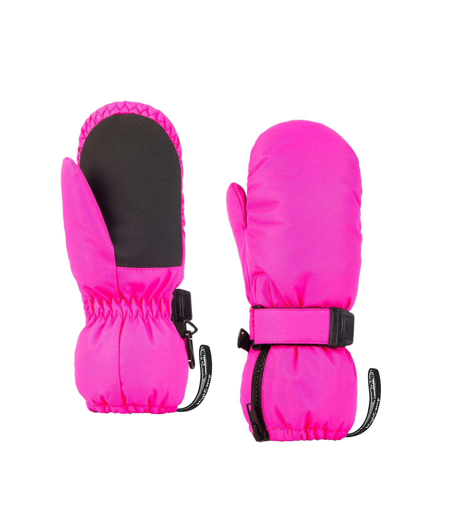 Highcamp Waterproof Winter Snow Ski Mitten Gloves with Zipper - Kids XS (1-3 Y) Rosa - Buy Online on SooperMarket.com