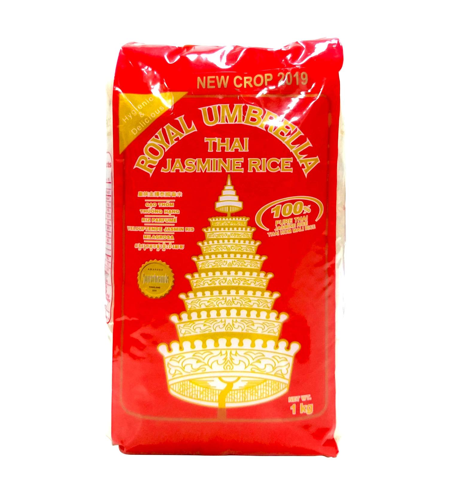 Royal Umbrella Thai Jasmine Rice 2kg - Premium Quality 2 kg Pack - Buy Online on SooperMarket.com