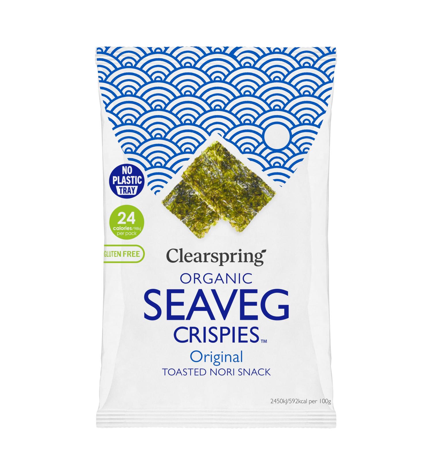 Clearspring Organic Seaveg Crispies (1 Original) Original 1 g (Pack of 1) - Buy Online on SooperMarket.com