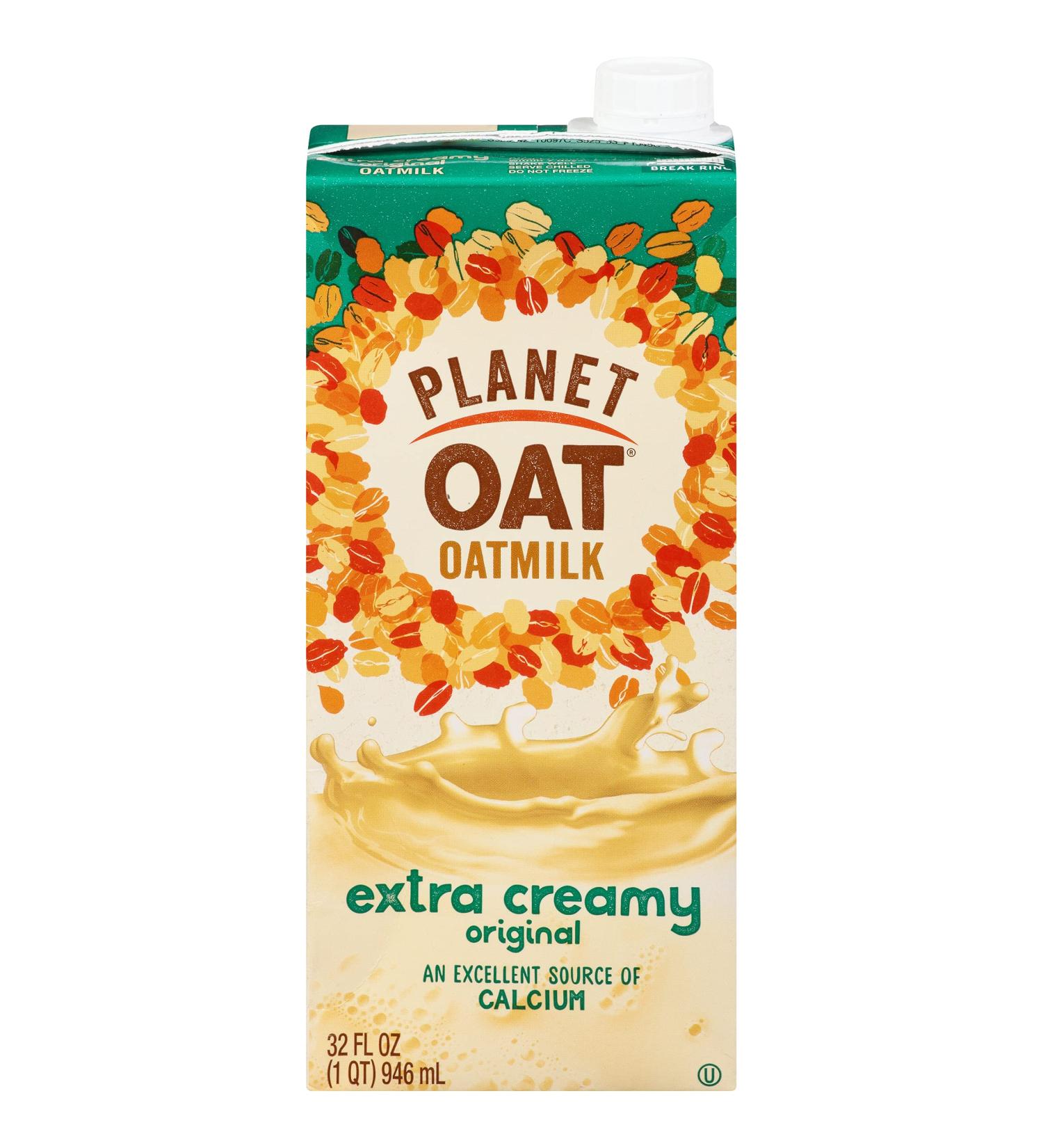 Planet Oat Oatmilk Extra Creamy 32 Fl. Oz - Pack of 6 | Non-Dairy Alternative | Vegan-Friendly - Buy Online on SooperMarket.com