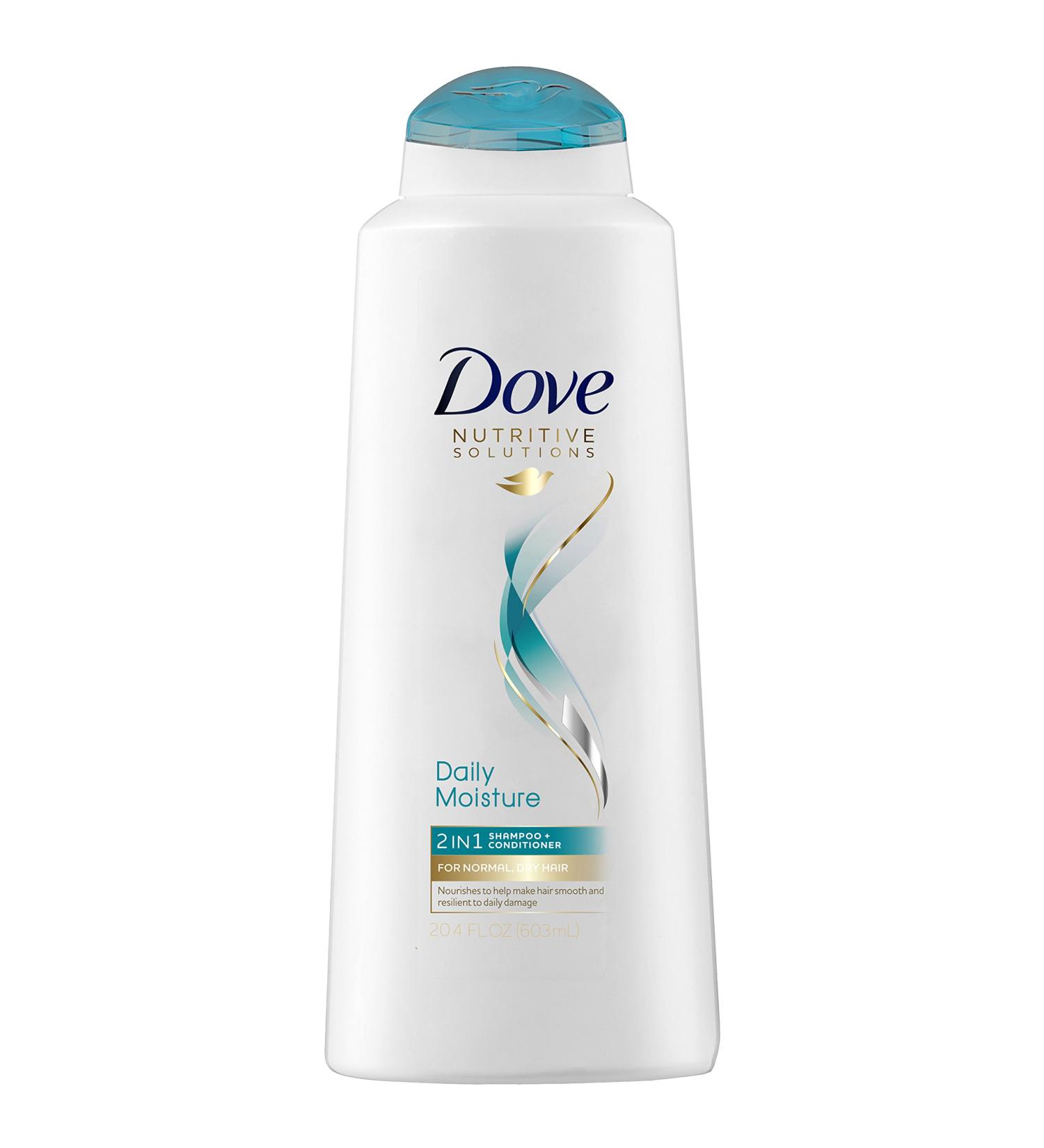 Dove Daily Moisture Therapy 2 In 1 Shampoo and Conditioner 20.4 Ounce ( Pack of 2)
