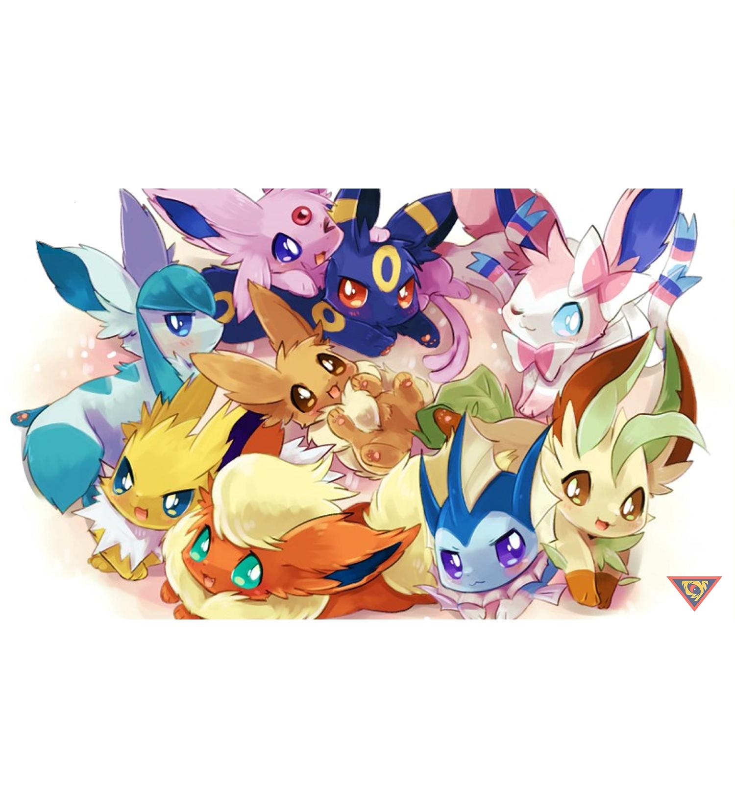 Eeveelutions Board Game Playmat - Trading Cards Mouse Pad Mat - Buy Online on SooperMarket.com