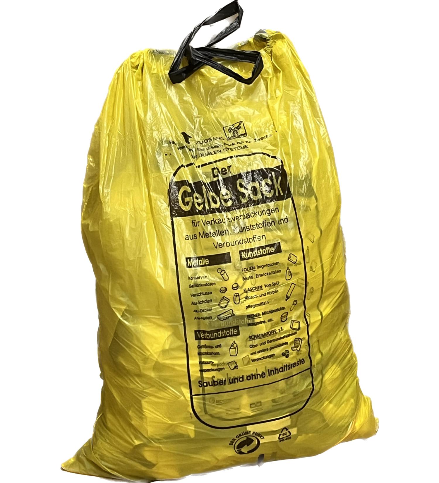 130 Pack Yellow Recyclable Garbage Bags - 90L Eco-Friendly Waste Disposal Solutions - Buy Online on SooperMarket.com