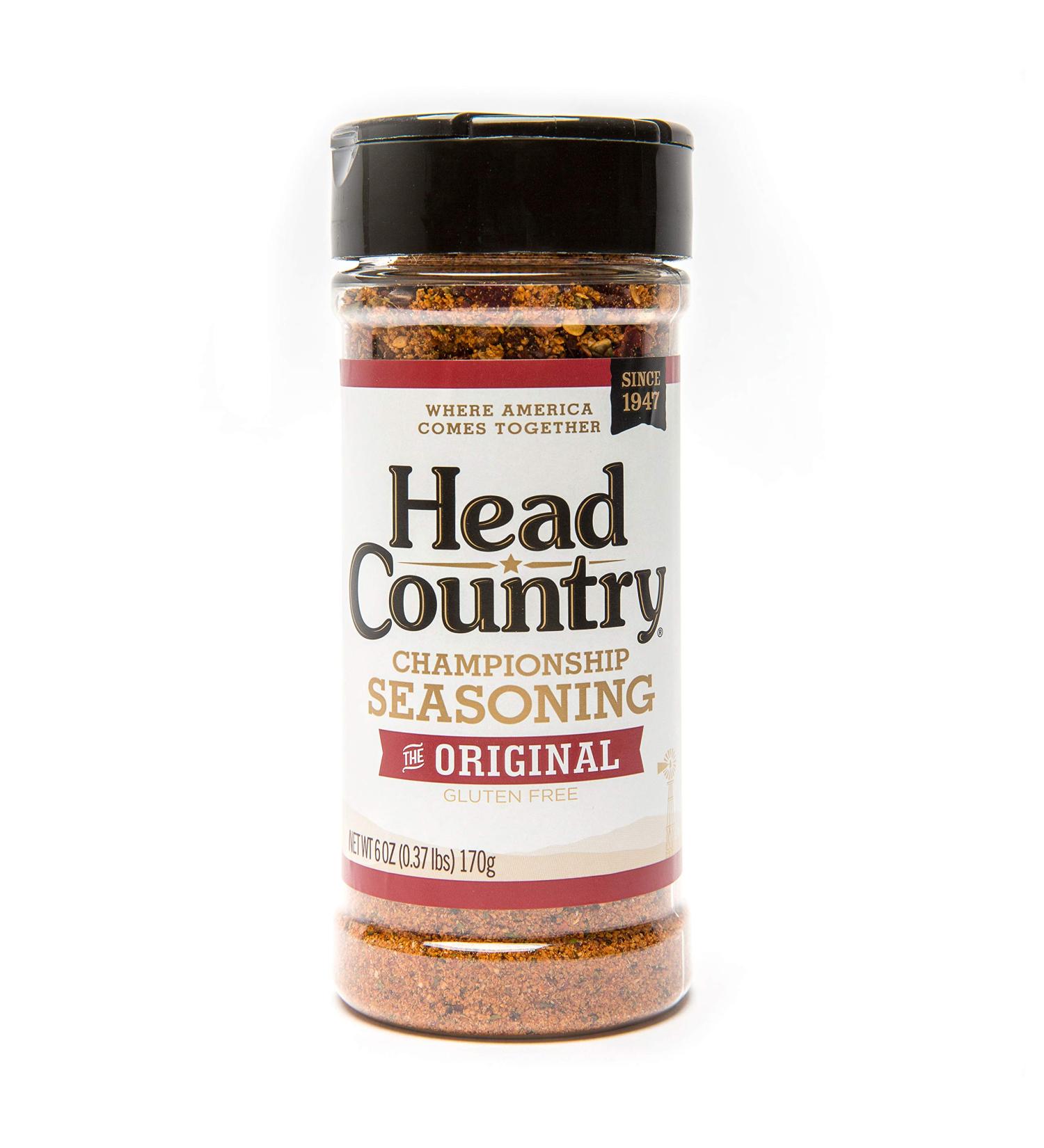Head Country Bar-B-Q Championship Seasoning Original 6oz - Authentic BBQ Flavor - Buy Online on SooperMarket.com