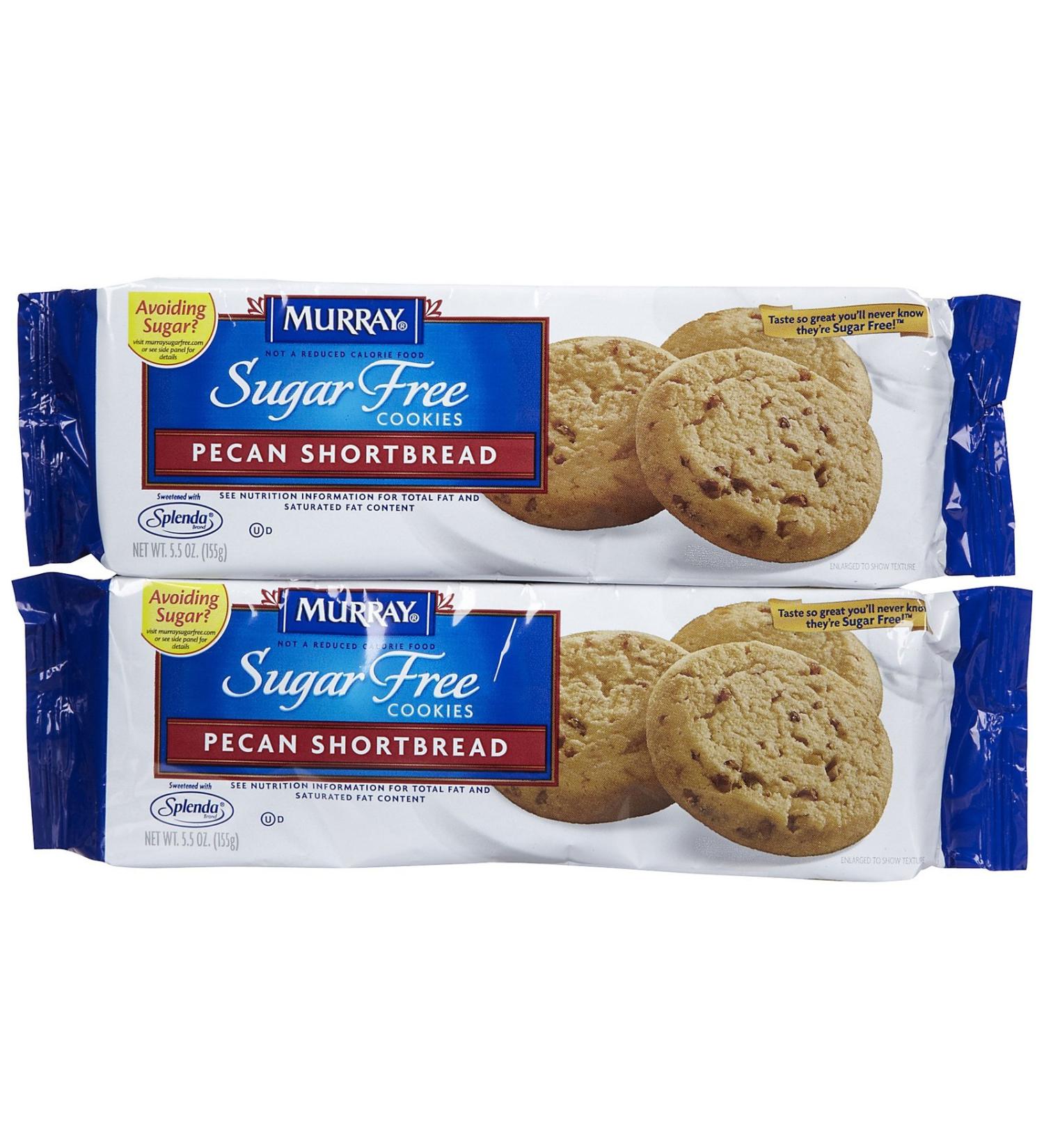 Murray Sugar Free Cookies - Pecan Shortbread - 5.5 oz - 2 Pack Pecan Shortbread 5.5 Ounce (Pack of 2)