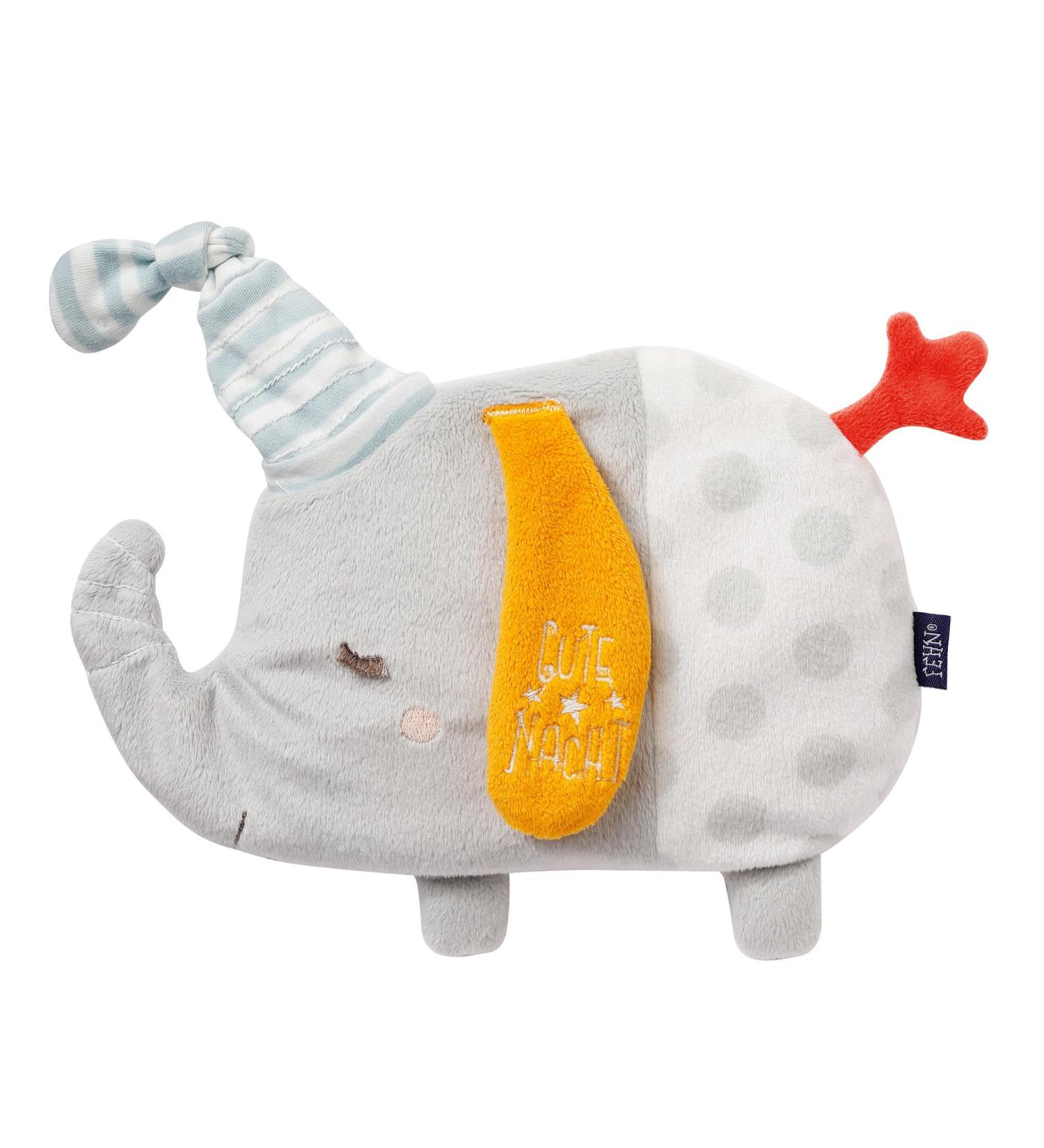 Fehn Warmth Elephant Cuddly Toy - Soothing Grape Bundle Pillow & Glow-in-the-Dark Soft Toy for Babies 0+ Months - Buy Online on SooperMarket.com
