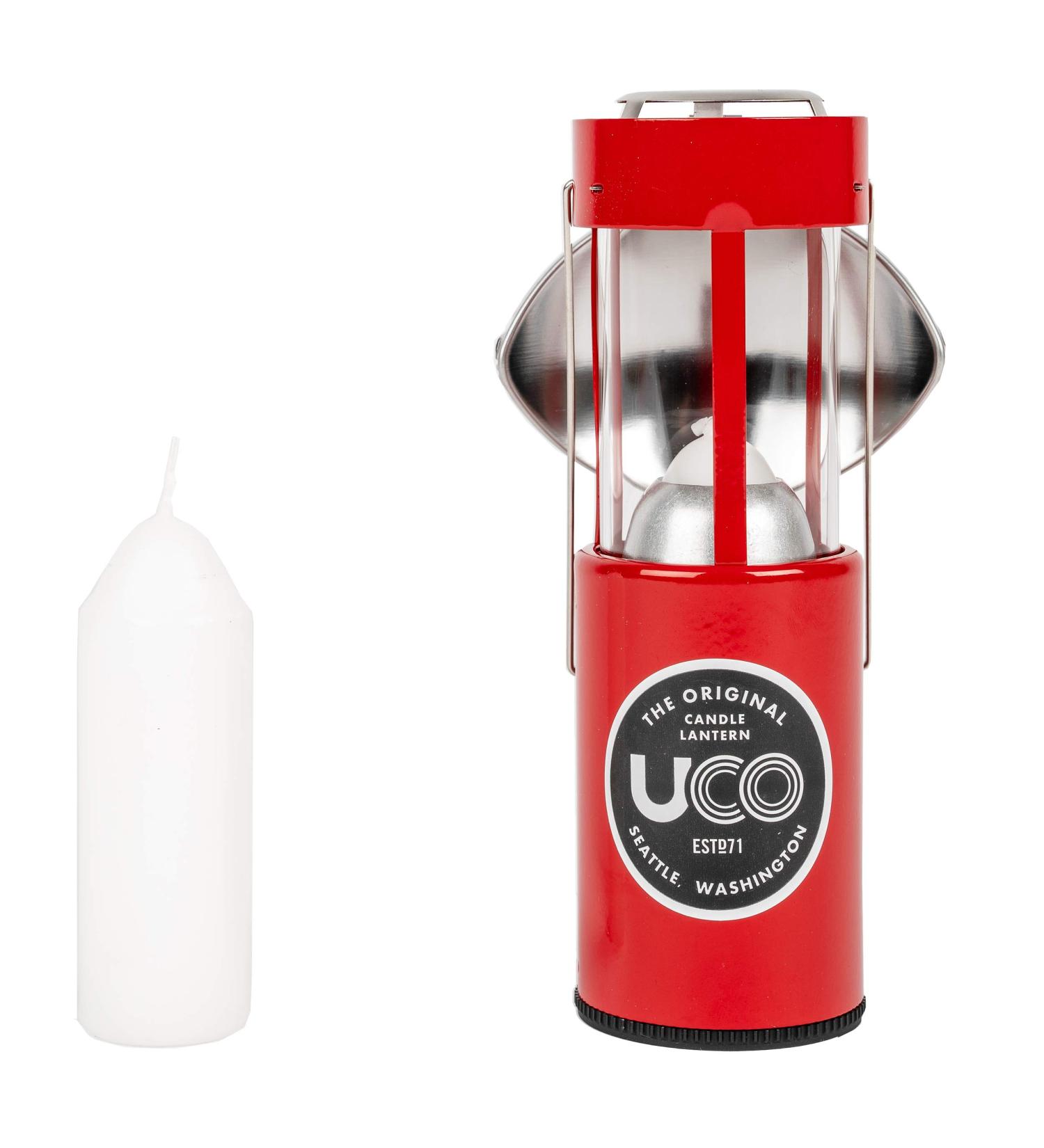 UCO Original Candle Lantern Kit - Red Powder Coated - Perfect for Camping & Outdoor Adventures - International Shipping Available - Buy Online on SooperMarket.com