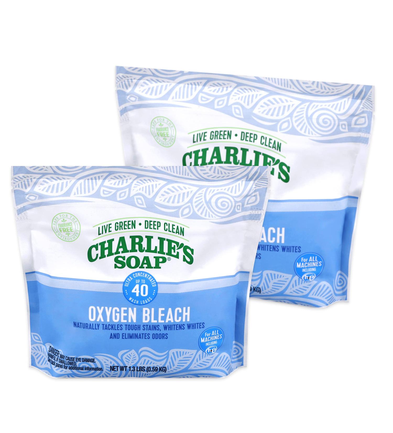Charlie's Soap Biodegradable Oxygen Bleach 1.3 lbs - 2 Pack - Buy Online on SooperMarket.com