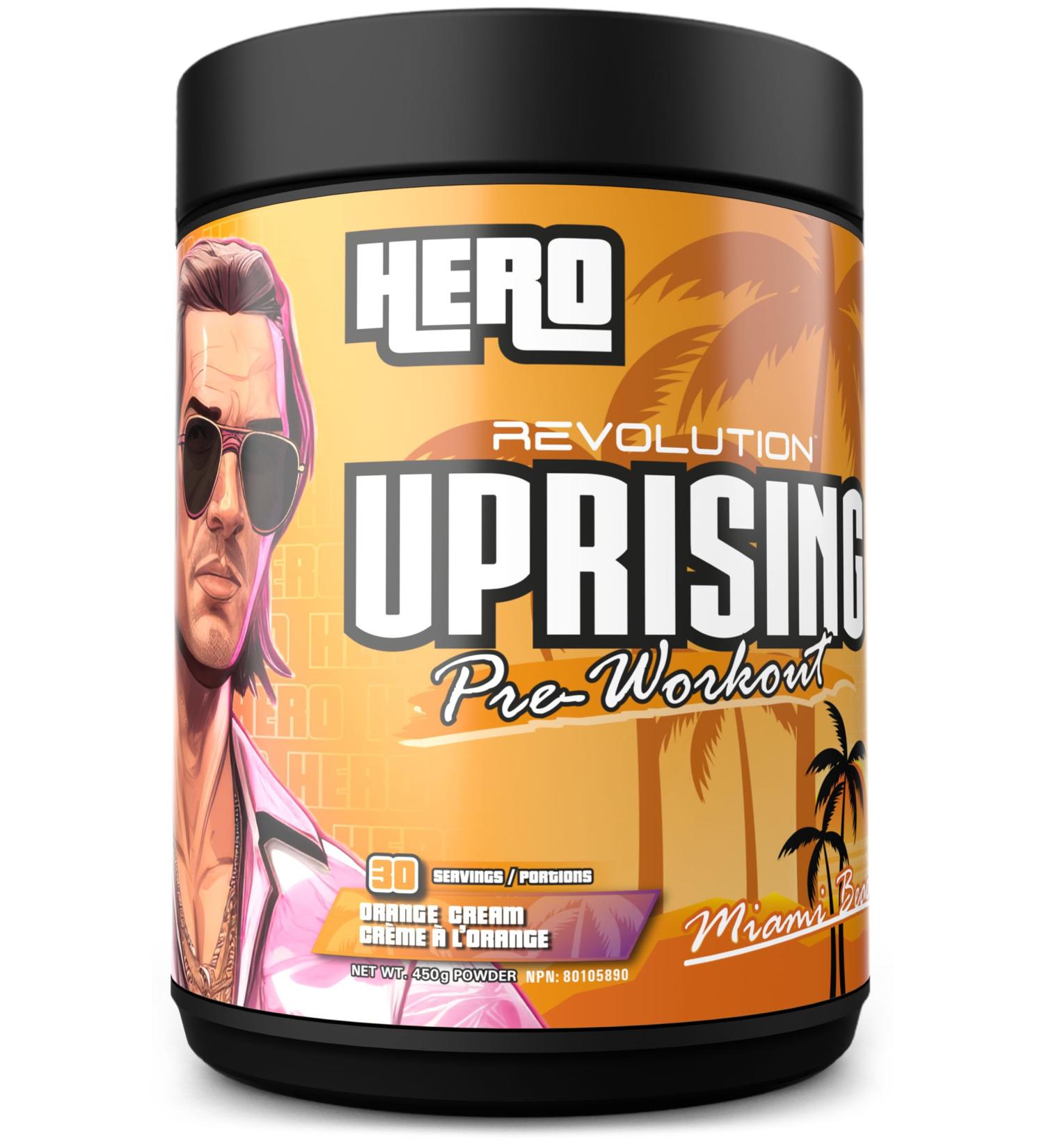 Revolution Nutrition Uprising Hero Citrulline Malate 2:1 DMAE Lion's Mane Caffeine For Men & Women 450g 30 Servings Orange Cream Orange Cream 450g - Buy Online on SooperMarket.com