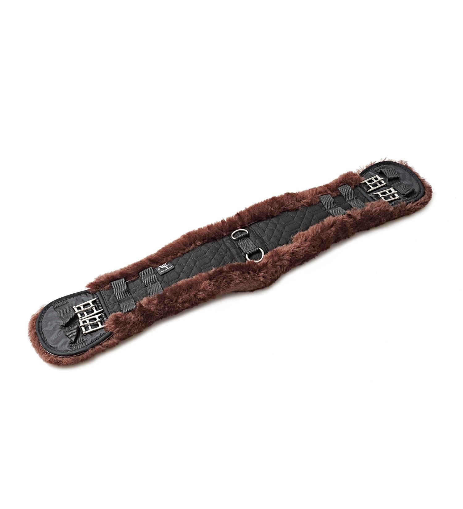 Engel Reitsport Lambskin Saddle Girth Dressage Short Girth Contour Girth E-Contour Lambskin Mocha Length 20" 50cm