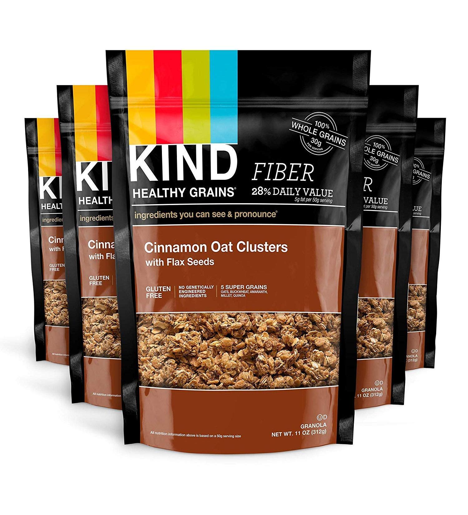 KIND Cinnamon Oat Clusters With Flax Seeds 6 Count - Buy Online on SooperMarket.com