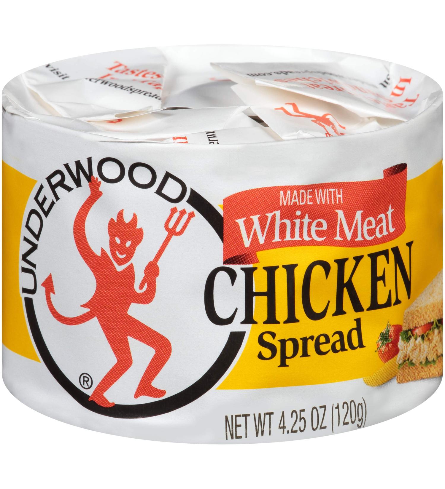 Underwood Chicken Spread 4.25 oz (Pack of 24) - Delicious Spread for All Occasions - Buy Online on SooperMarket.com