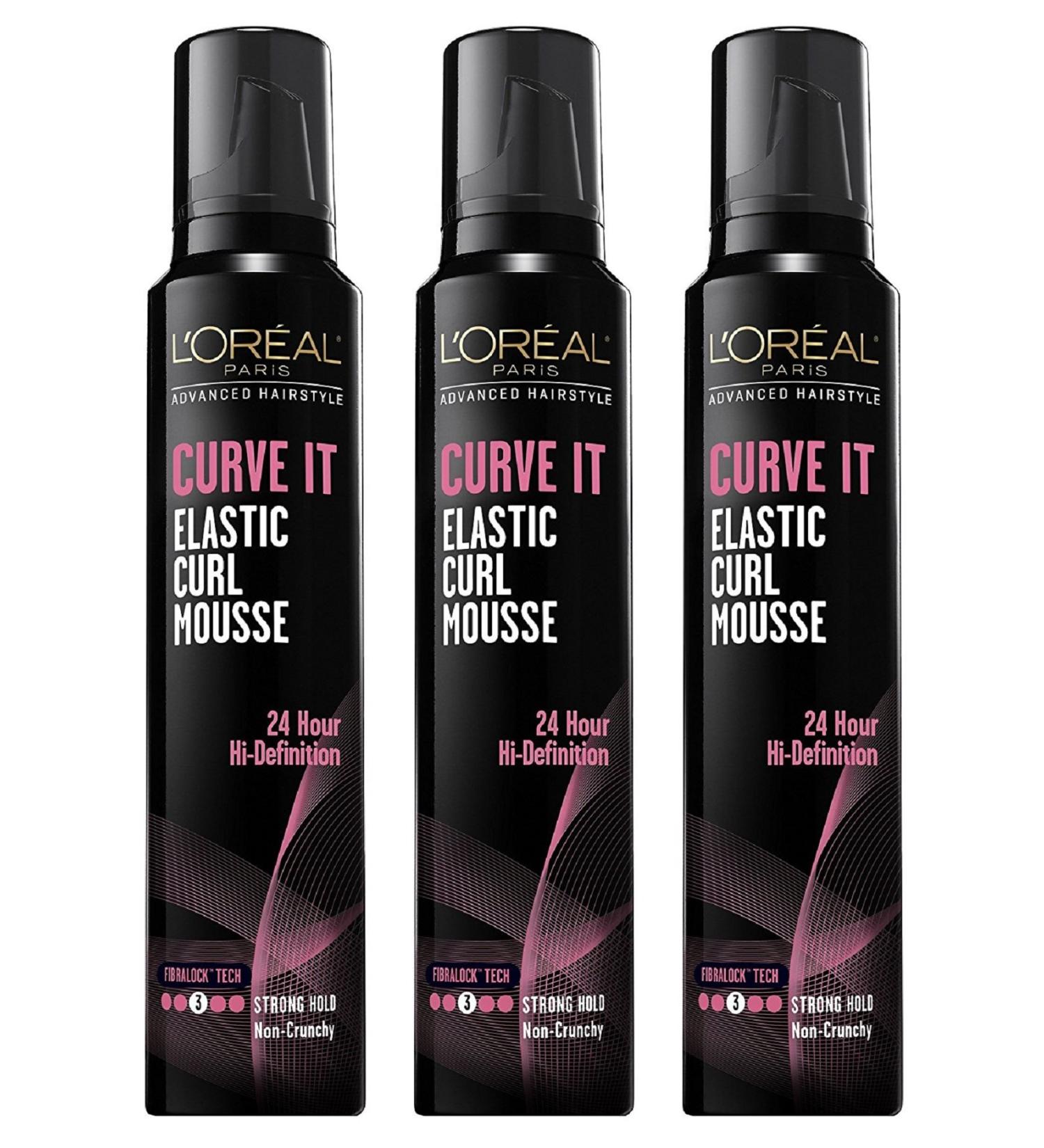 Lor Adv Hair Curve It Mou Size 8.30z Loreal Advances Hair Style Curve It Curl Mousse 8.3z (Pack of 3) 8.3 Ounce (Pack of 3)