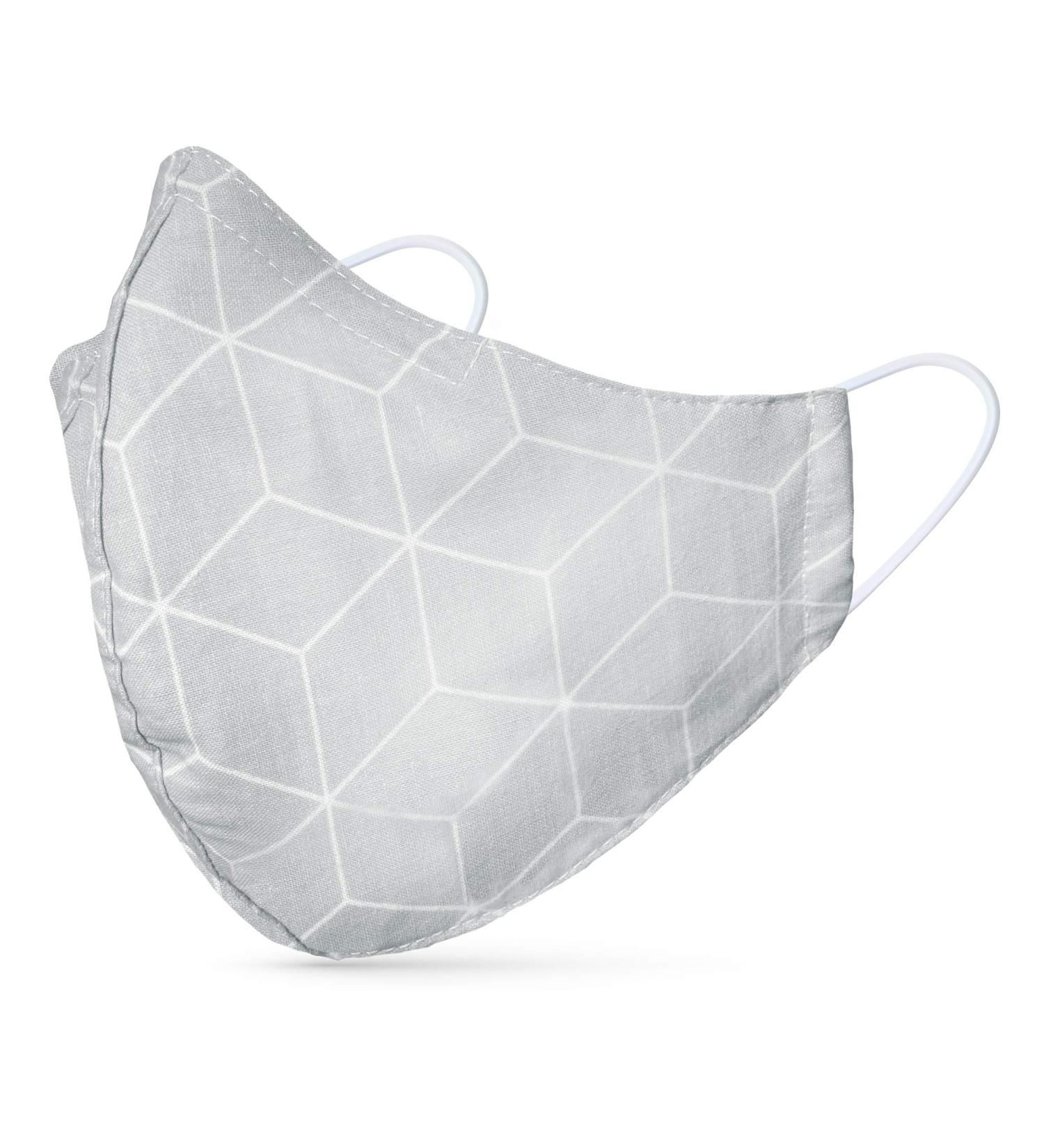 Dance Pattern Washable Cotton Mask for Kids & Adults | 2-Layer Protection with Nose Bracket & Filter Bag | Oeko-Tex Standard 100 Robs Gray - 1 Pack - Buy Online on SooperMarket.com