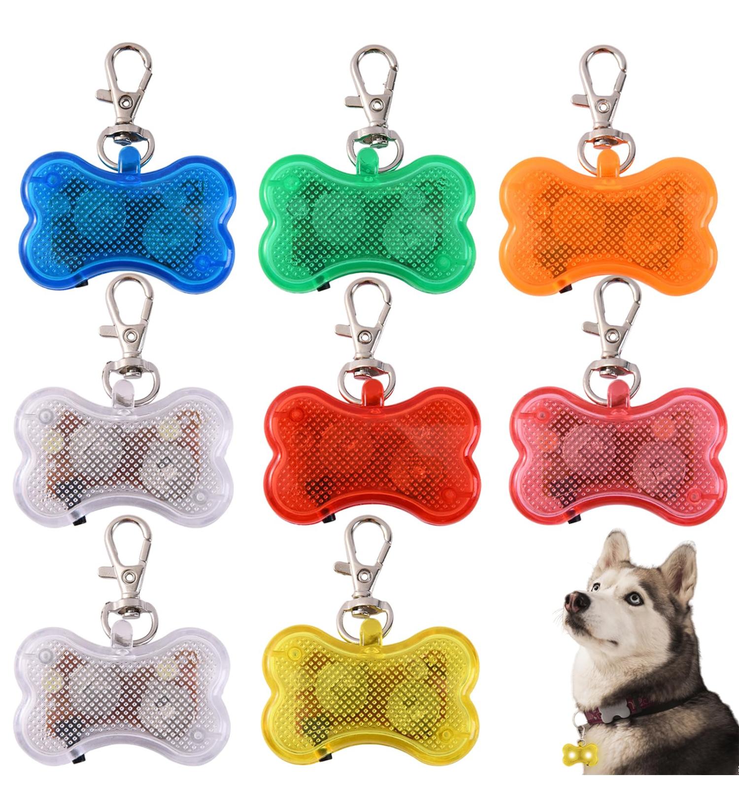 VAILEAL 8-Piece LED Dog Lights - Multicolor Waterproof Safety Lights with Turn Signals for Dogs Cats Joggers & Kids - Perfect for Night Walks - Buy Online on SooperMarket.com