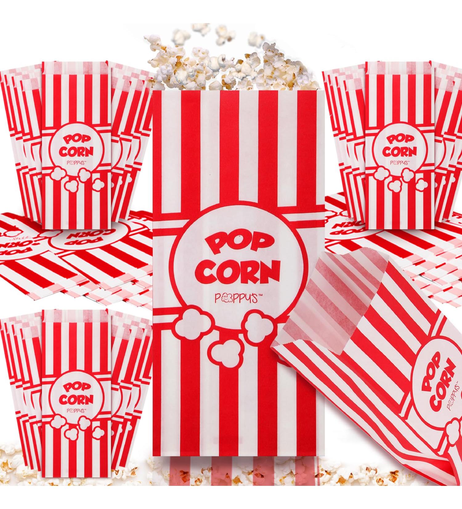 Grehge corn Bags - 40 Pcs 1oz Concession-Grade Bags Popcorn Machine Accessories for Popcorn Bars Movie Nights Concessions - Buy Online on SooperMarket.com